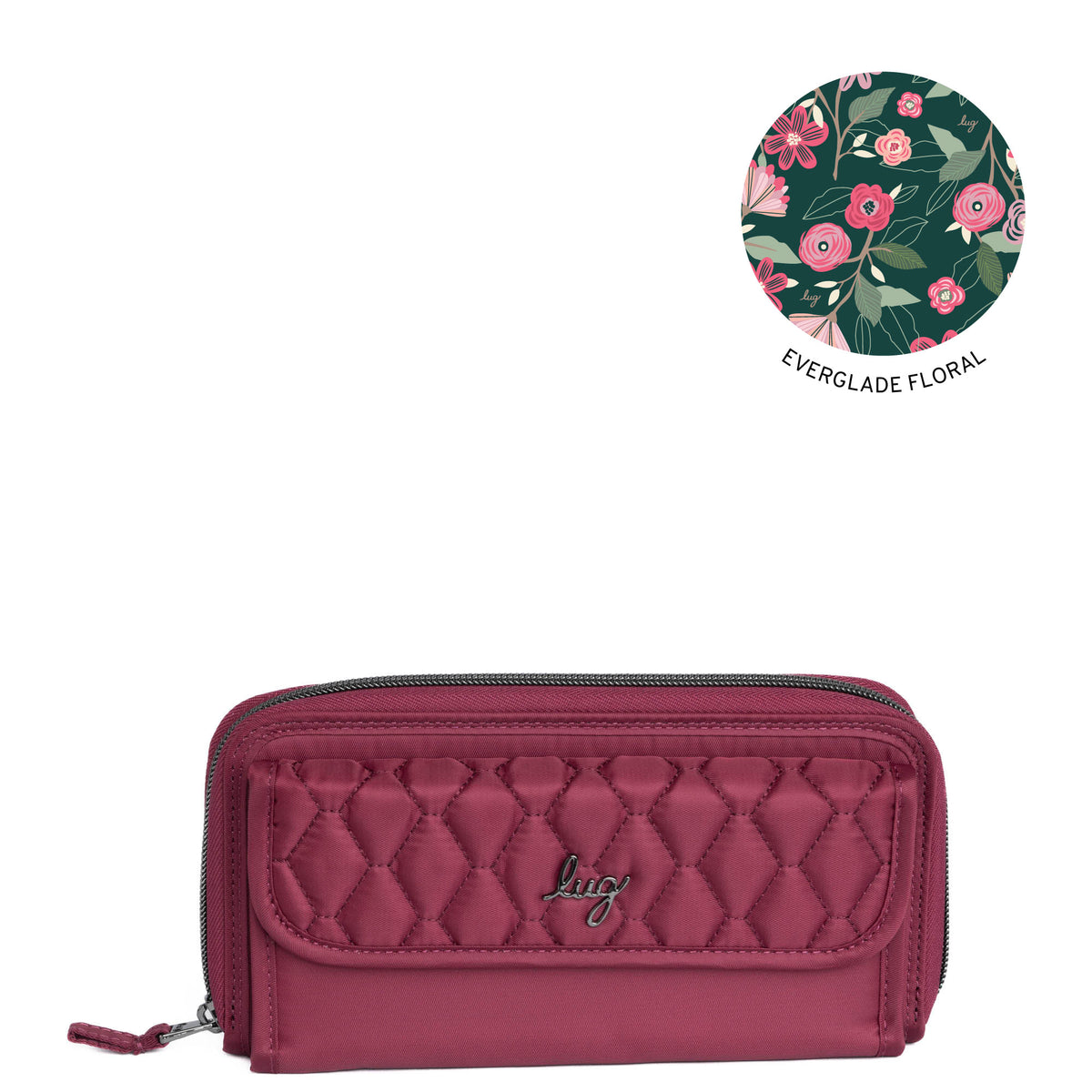 Kickflip SE Convertible RFID Wallet - RASPBERRY - KickflipSE_Raspberry