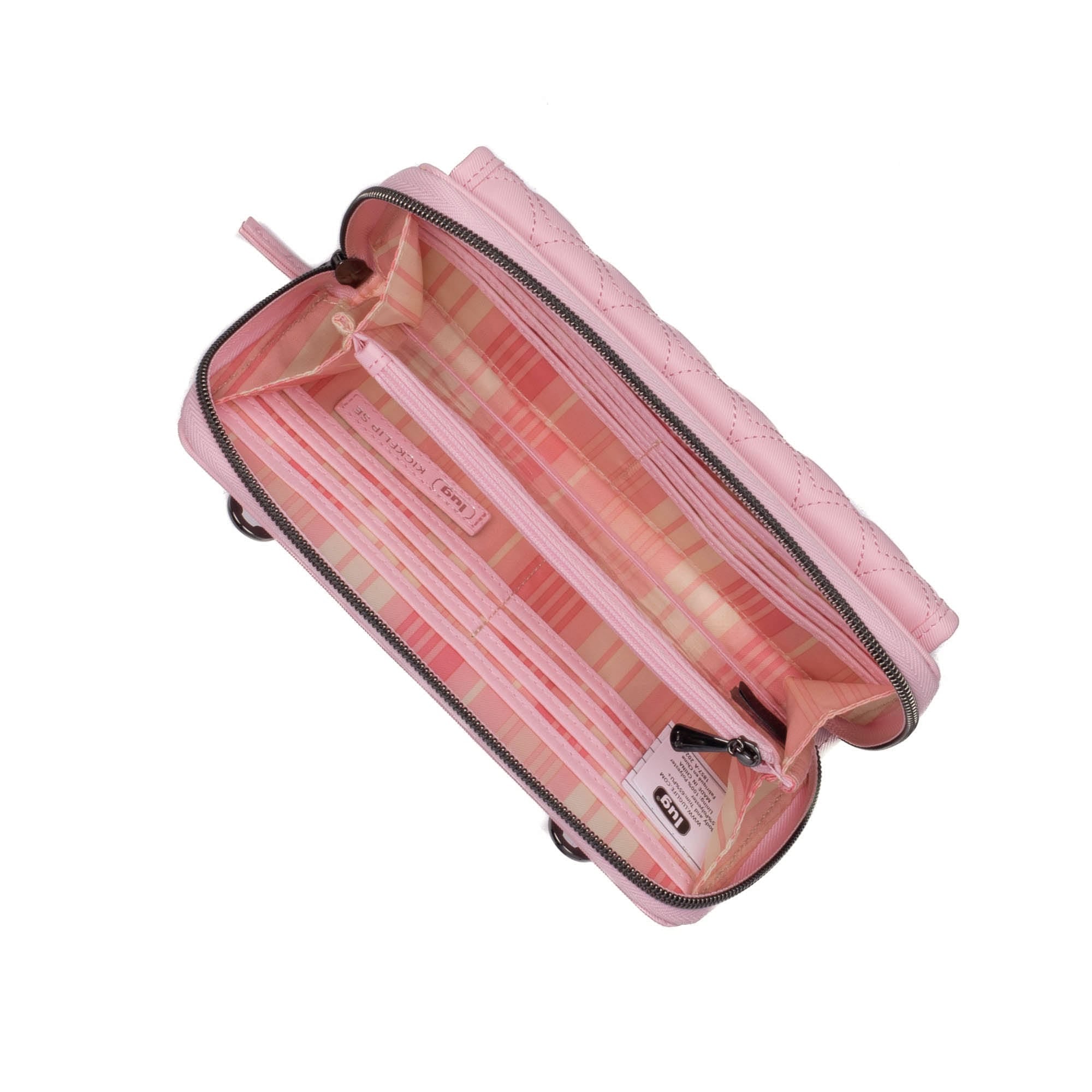 Kickflip Love Satin Luxe VL RFID Wallet - BUBBLE PINK - KickflipSE_SatinLuxe_BubblePink_06