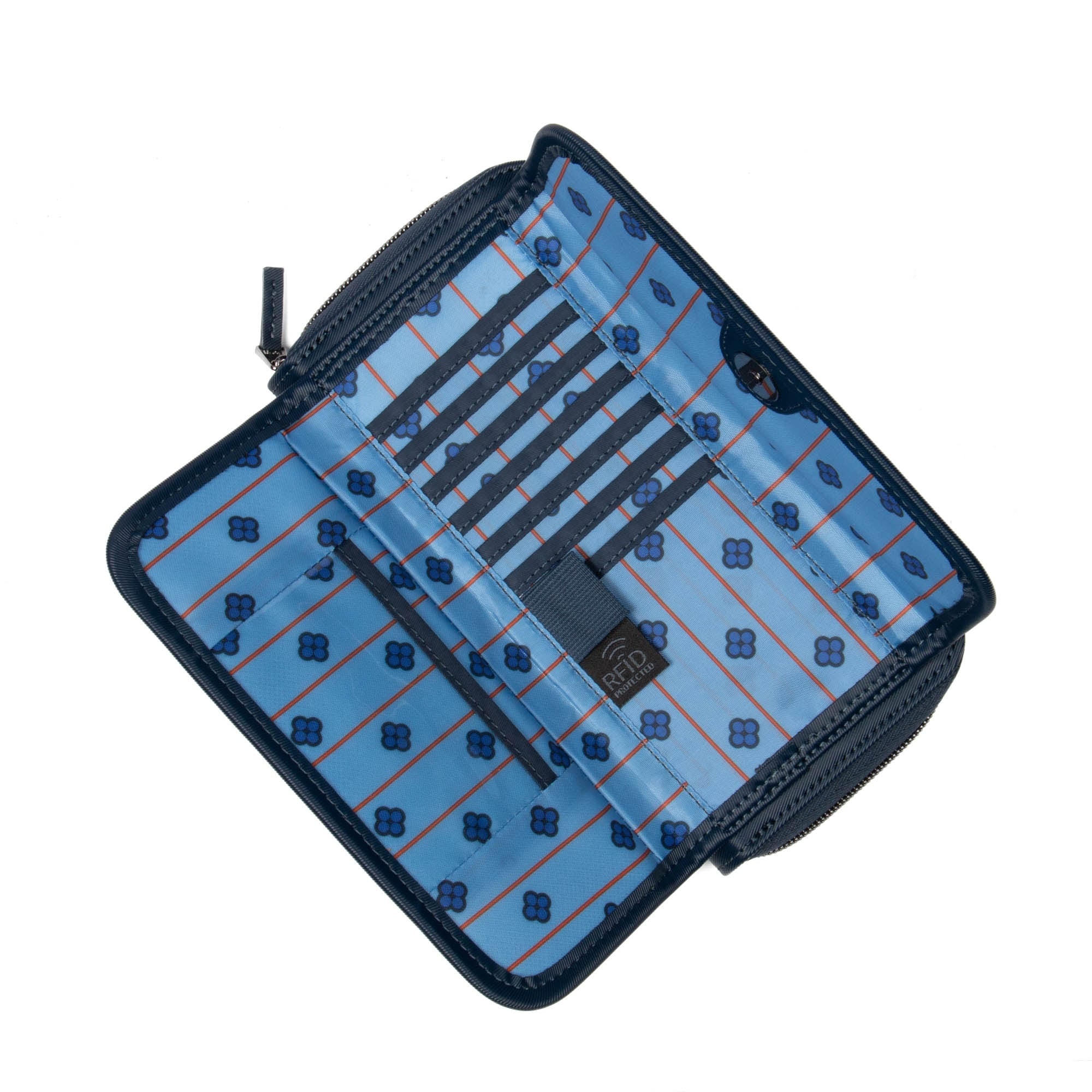 Kickflip SE Satin Luxe VL RFID Wallet - INDIGO BLUE - KickflipSE_SatinLuxe_IndigoBlue_022