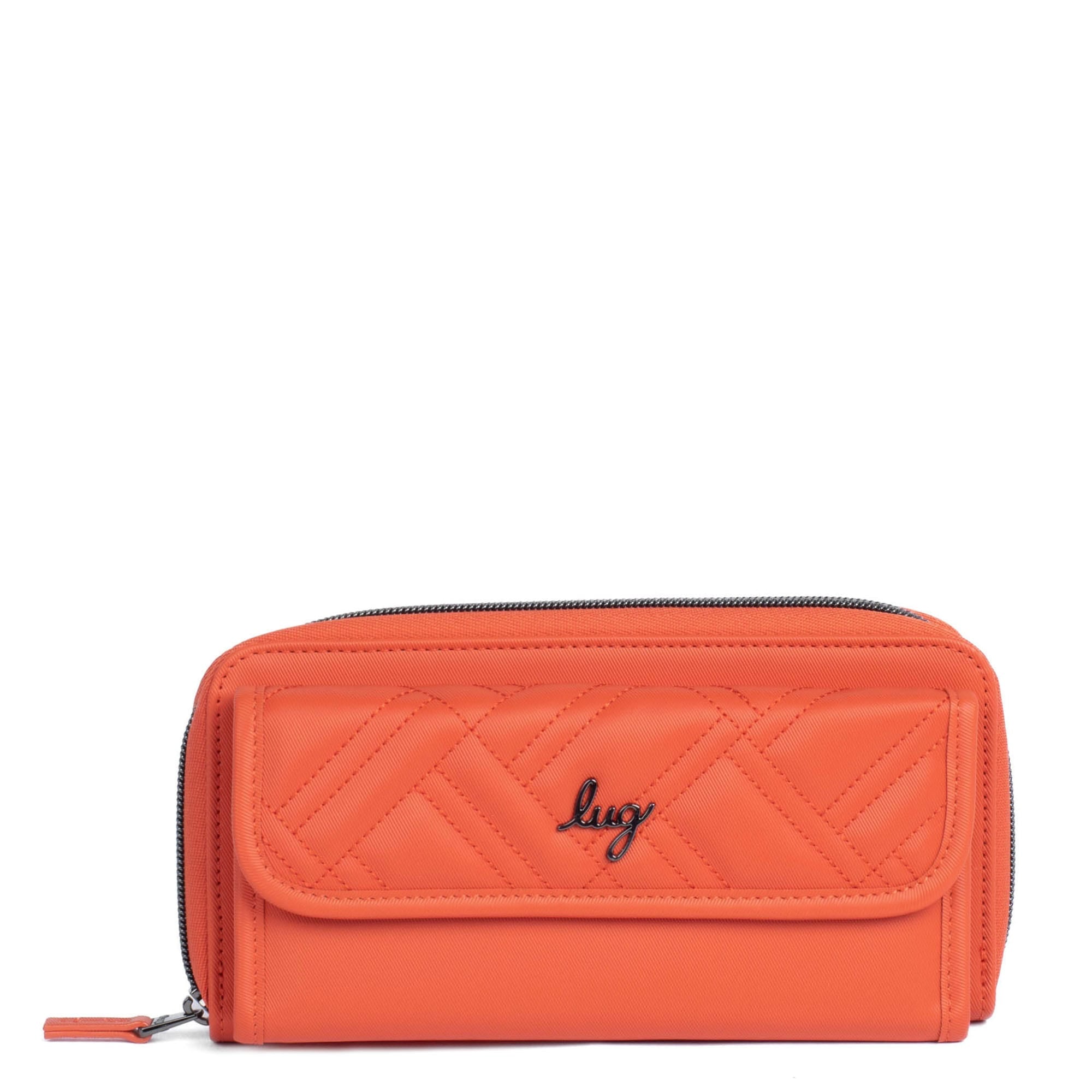 ★DeMAKER★ [29 Exclusive] Folding wallet caramel Kickflip SE Satin Luxe VL RFID Wallet