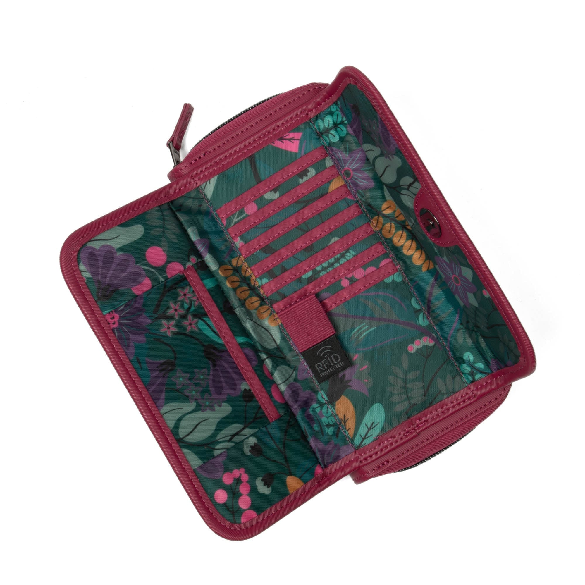 Kickflip SE Satin Luxe VL RFID Wallet - RASPBERRY - KickflipSE_SatinLuxe_Raspberry_02