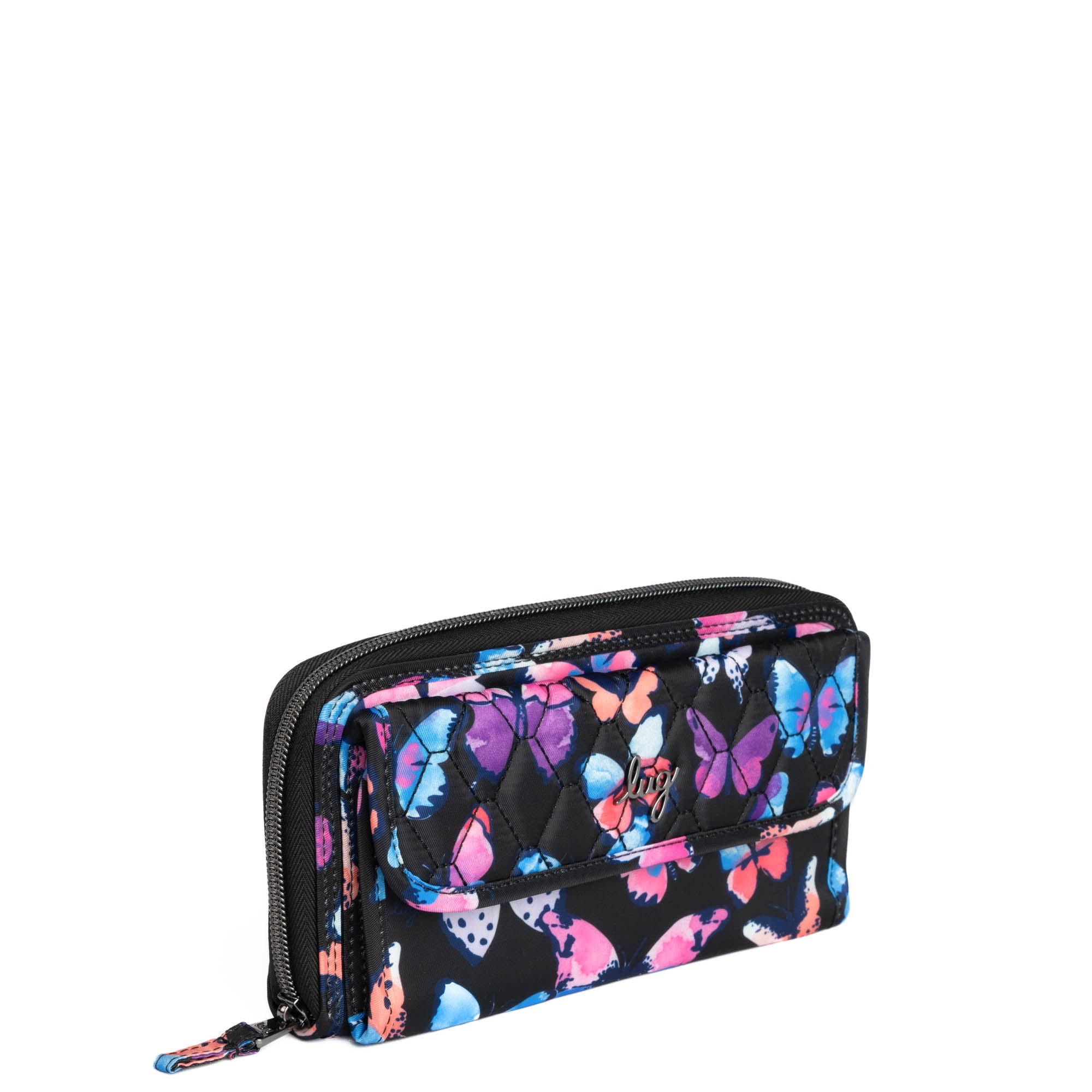Kickflip SE Convertible RFID Wallet - WATERCOLOR BUTTERFLIES - KickflipSE_WatercolourButterflies_02