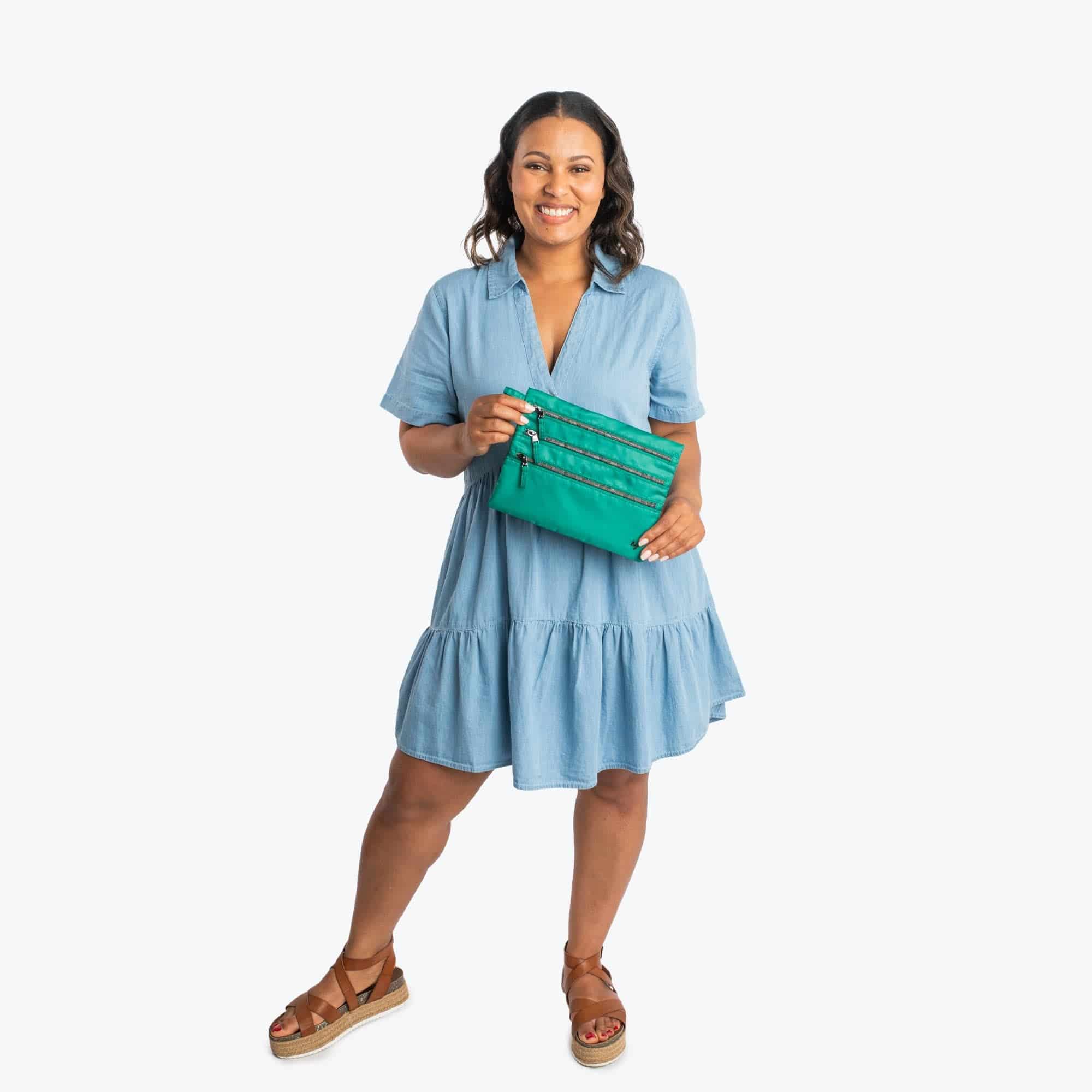 Kickline Triple Zip Storage Pouch - - Kickline_BagProportions_01