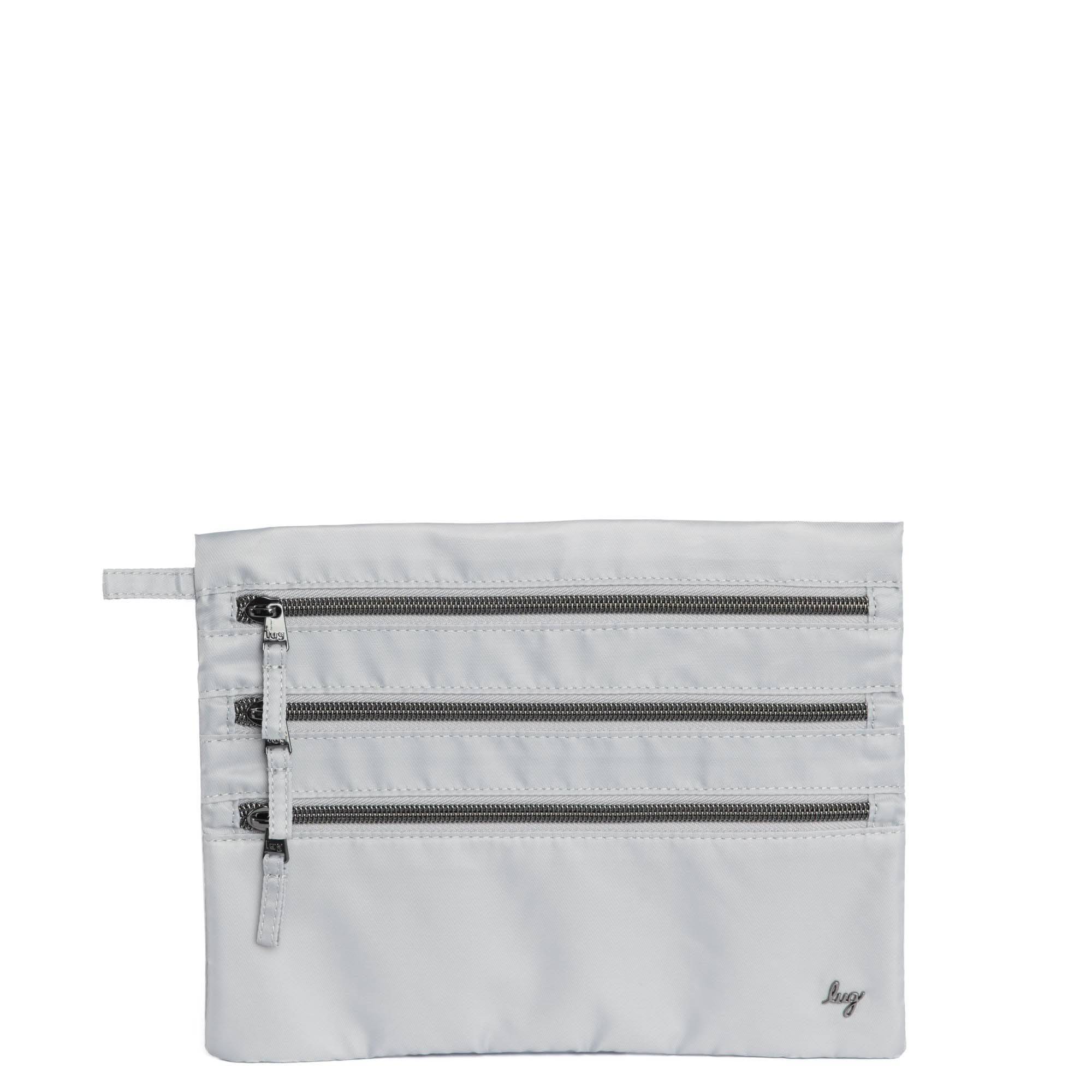 Kickline Triple Zip Storage Pouch - CLOUD GREY - Kickline_CloudGrey_01