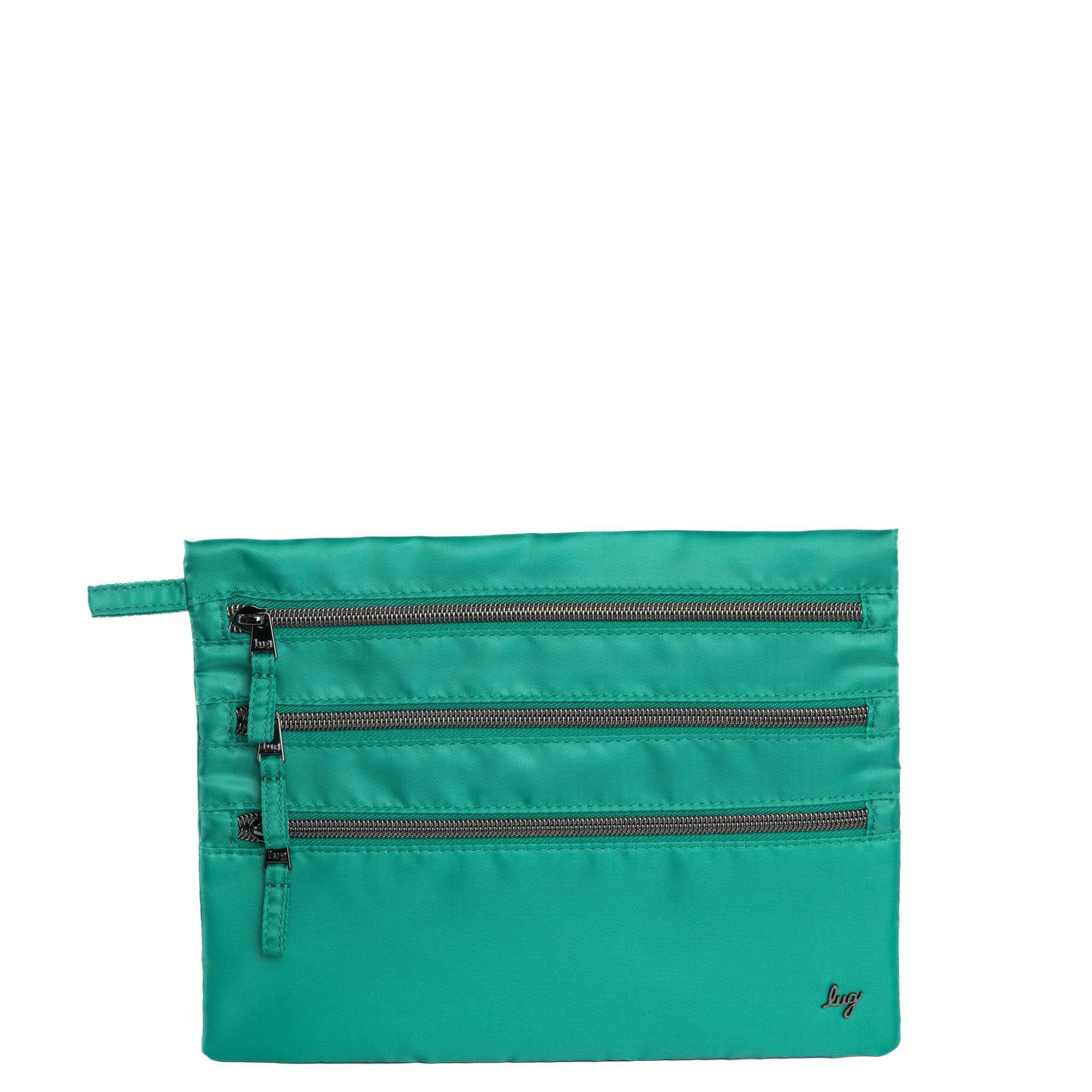 Kickline Triple Zip Storage Pouch - KELLY GREEN - Kickline_KellyGreen_01_81f50a81-6282-4054-afa7-be26b972bb3d