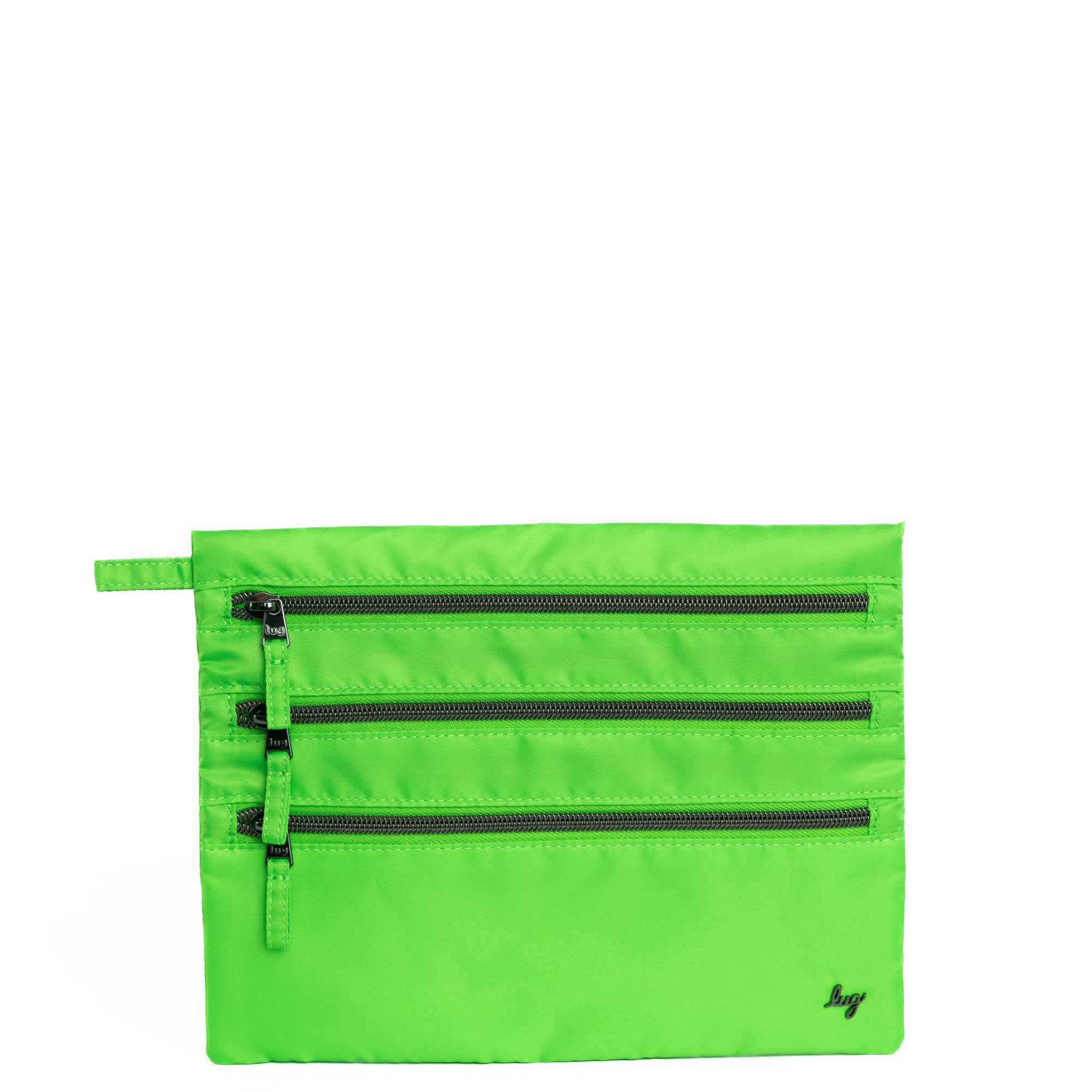 Kickline Triple Zip Storage Pouch - LIME - Kickline_LimeNeon_01