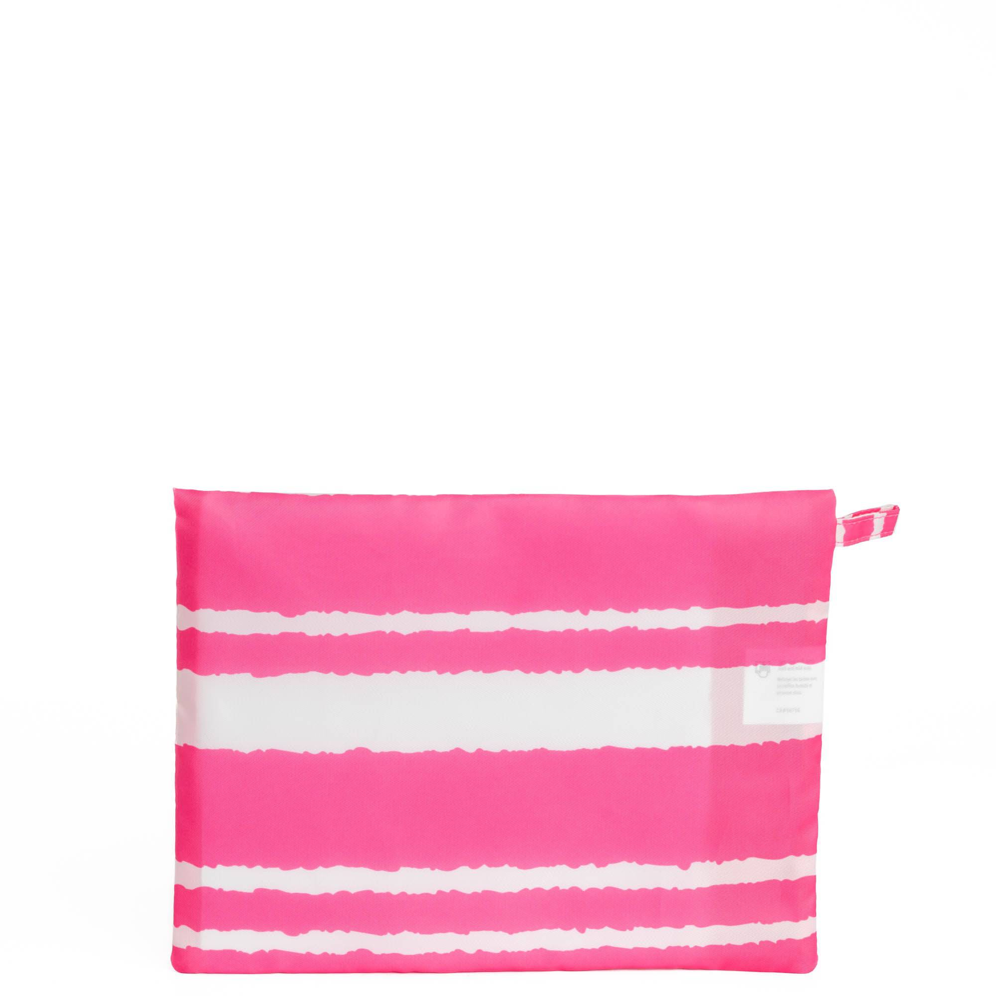 Kickline Triple Zip Storage Pouch - MAGENTA STRIPE - Kickline_MagentaStripe_03