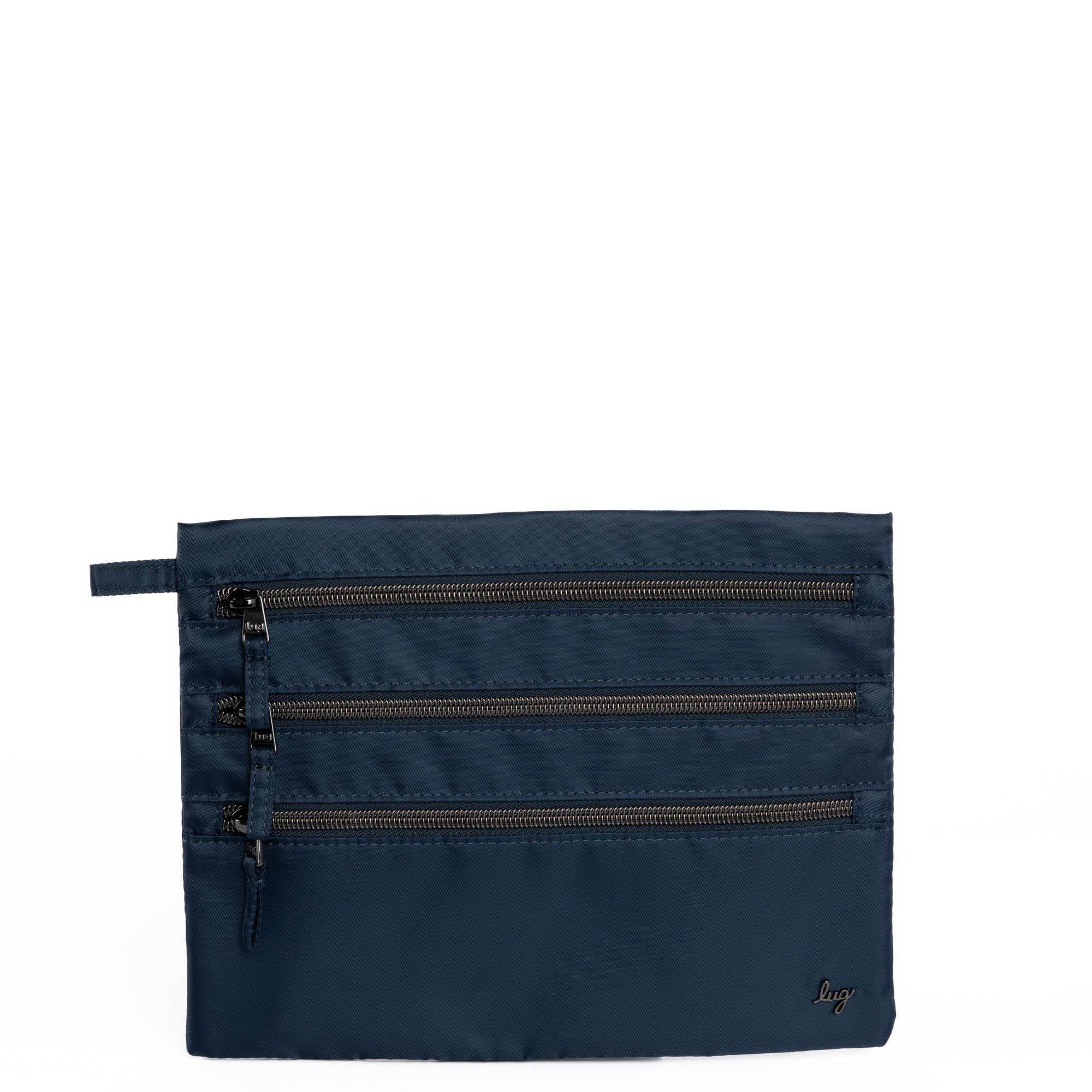Kickline Triple Zip Storage Pouch - NAVY - Kickline_Navy_01