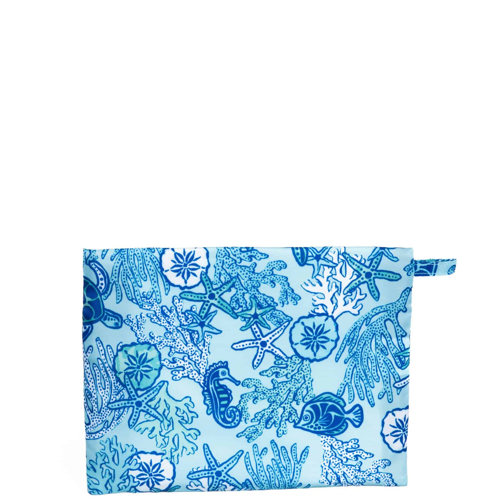 Kickline Triple Zip Storage Pouch - SEALIFE BLUE - Kickline_SealifeBlue_03