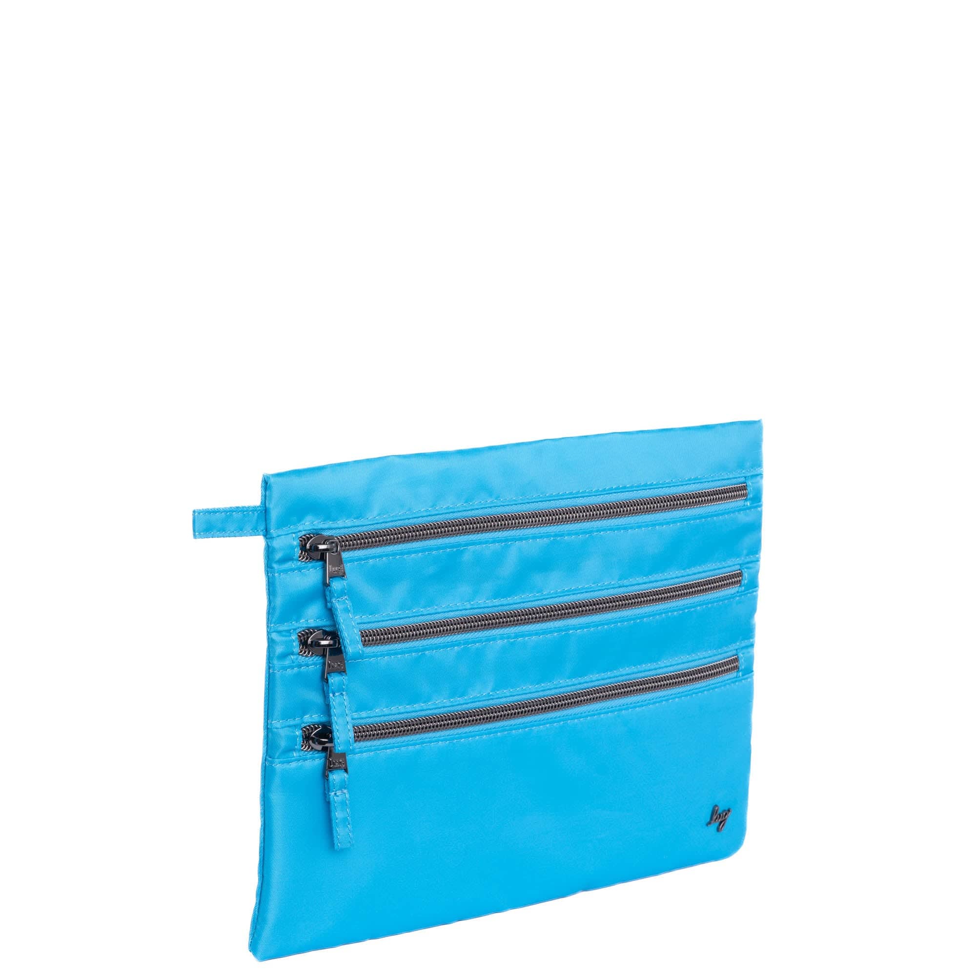 Kickline Triple Zip Storage Pouch - SKY - Kickline_SkyNeon_02