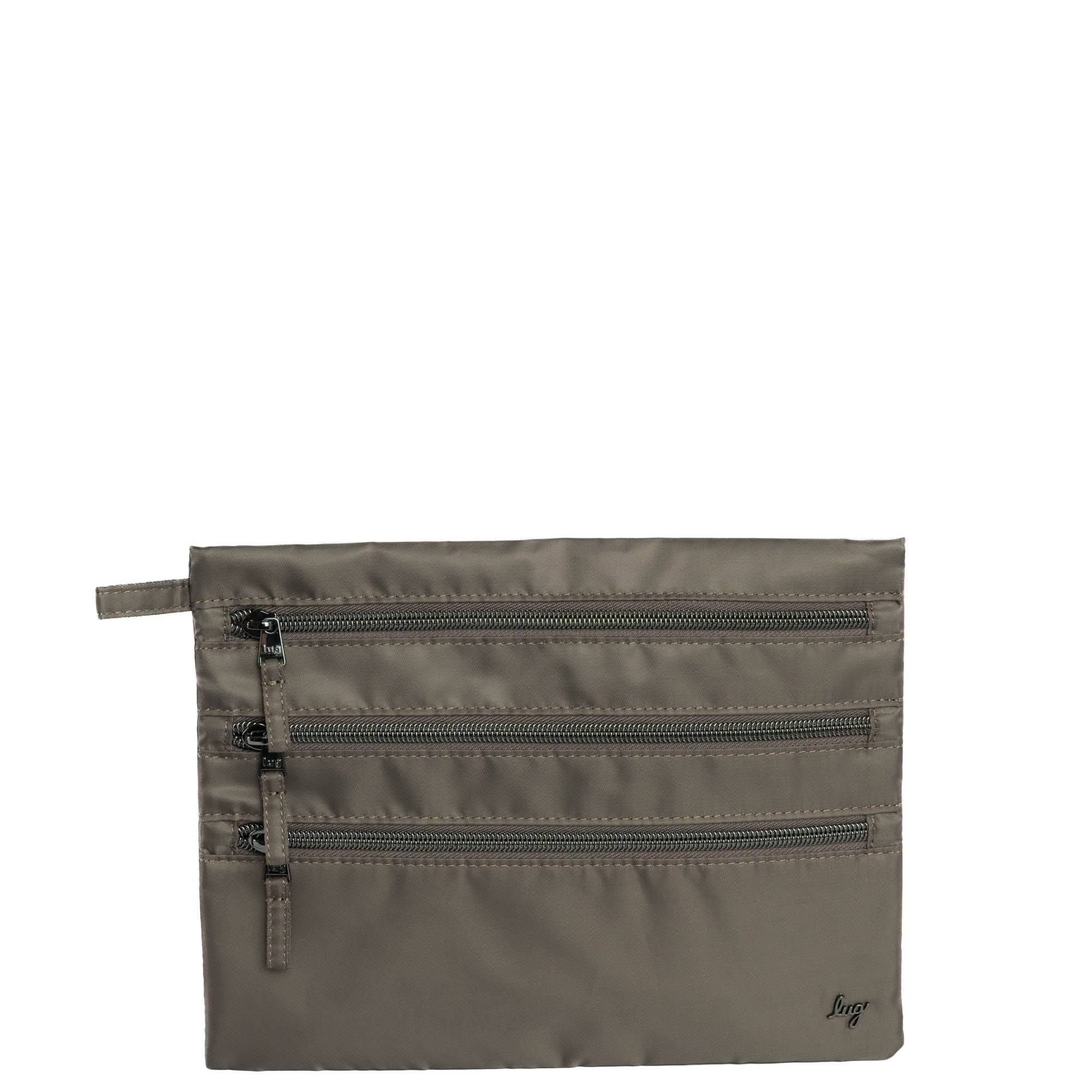 Kickline Triple Zip Storage Pouch - WALNUT - Kickline_Walnut_01