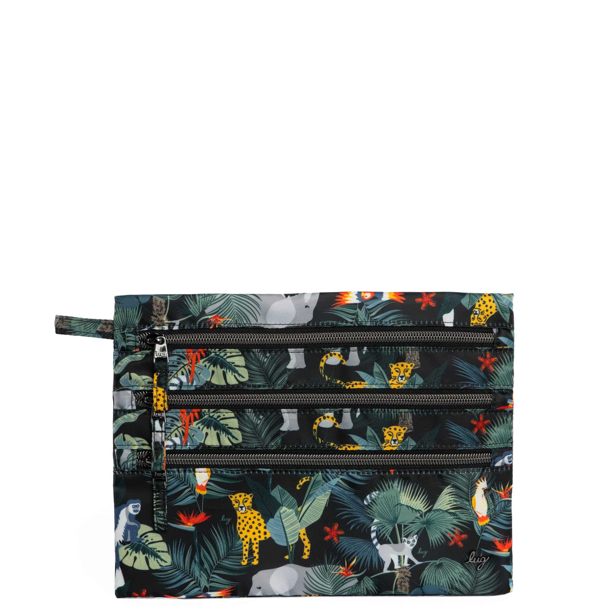 Kickline Triple Zip Storage Pouch - WILDLIFE BLACK - Kickline_WildlifeBlack_01