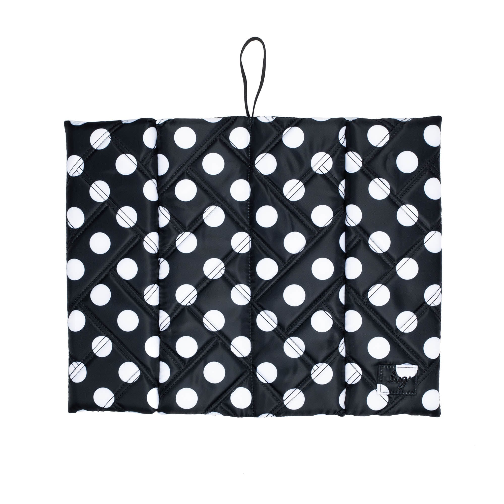 Landing Pad Seat Cushion - BLACK LARGE DOT - LandingPad_BlackLGDot_05