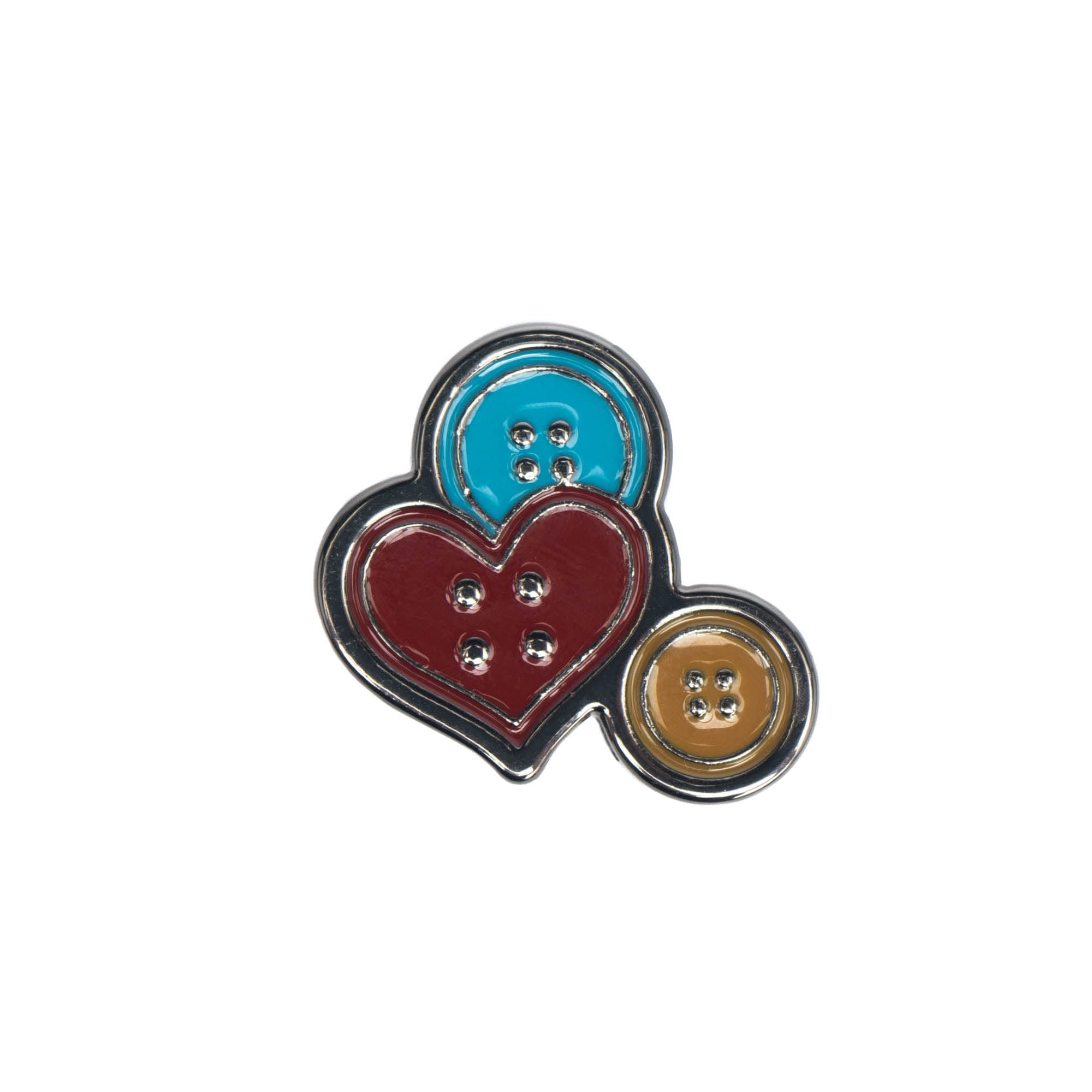 Lug Novelty Bag Charm - BUTTONS - LugBagCharm_ButtonsAndHearts_01