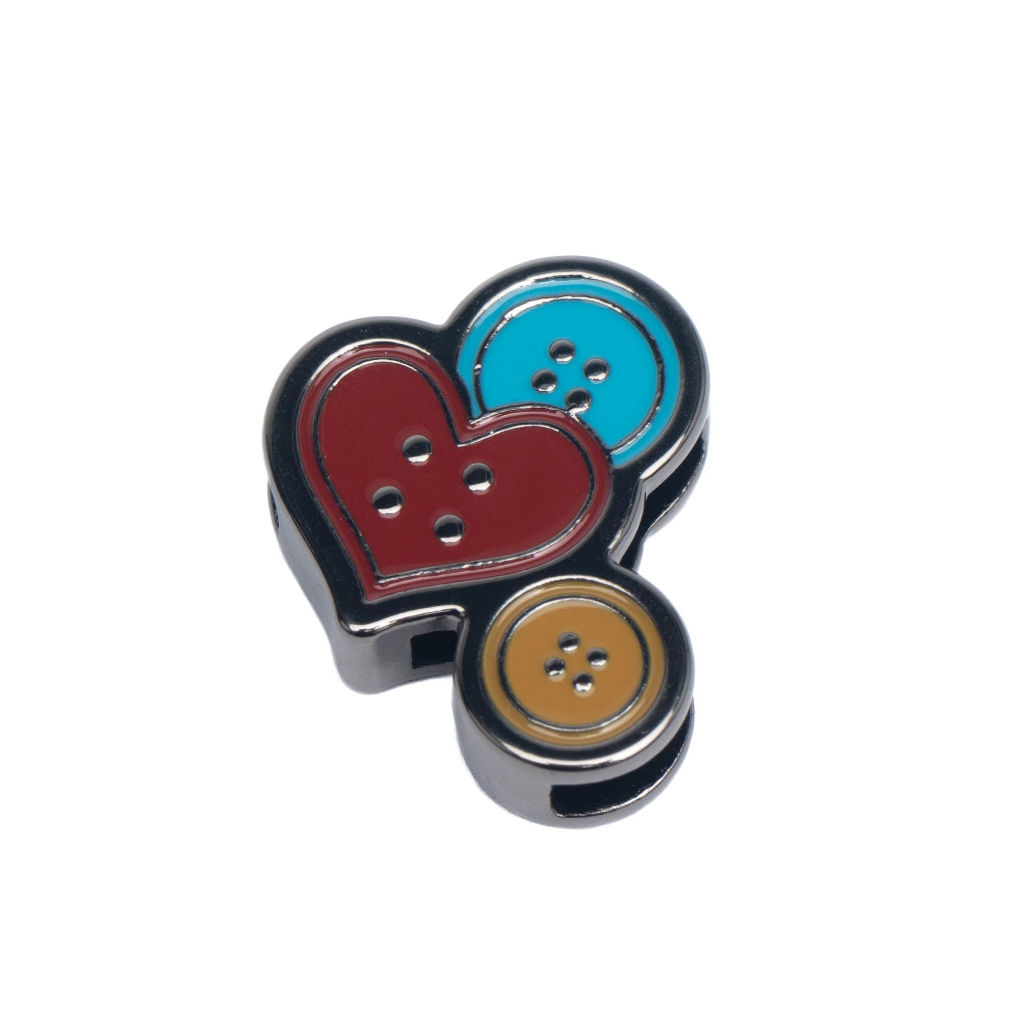 Lug Novelty Bag Charm - BUTTONS - LugBagCharm_ButtonsAndHearts_02_rggt69_181cef56-4297-4e6f-a254-cbdb272f76f6