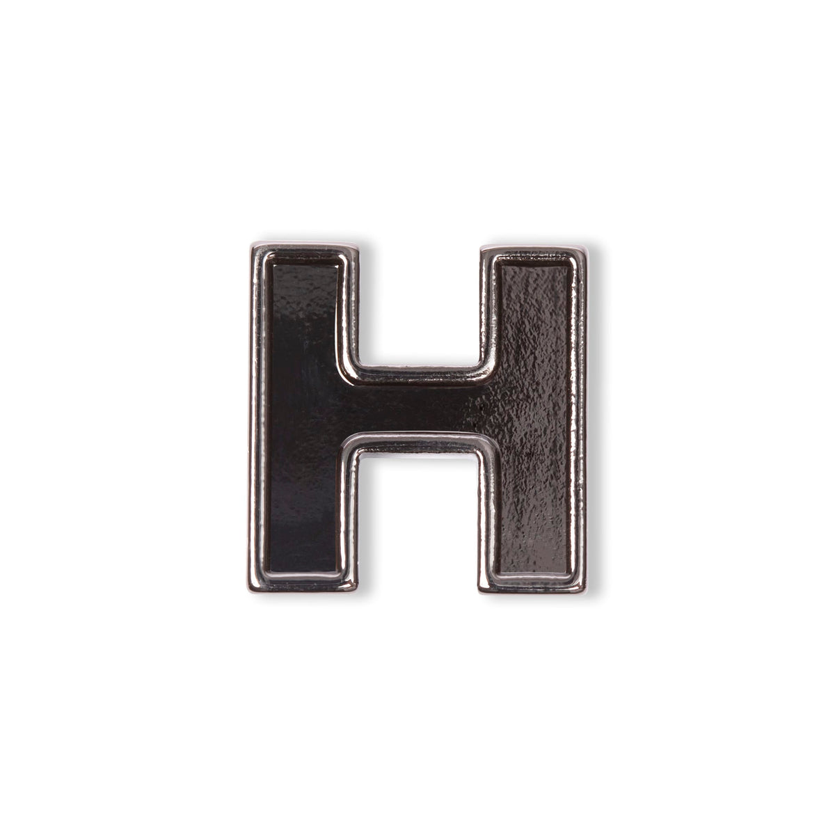 Lug Gunmetal Bag Charm - H - Lug_20Charms_H_01