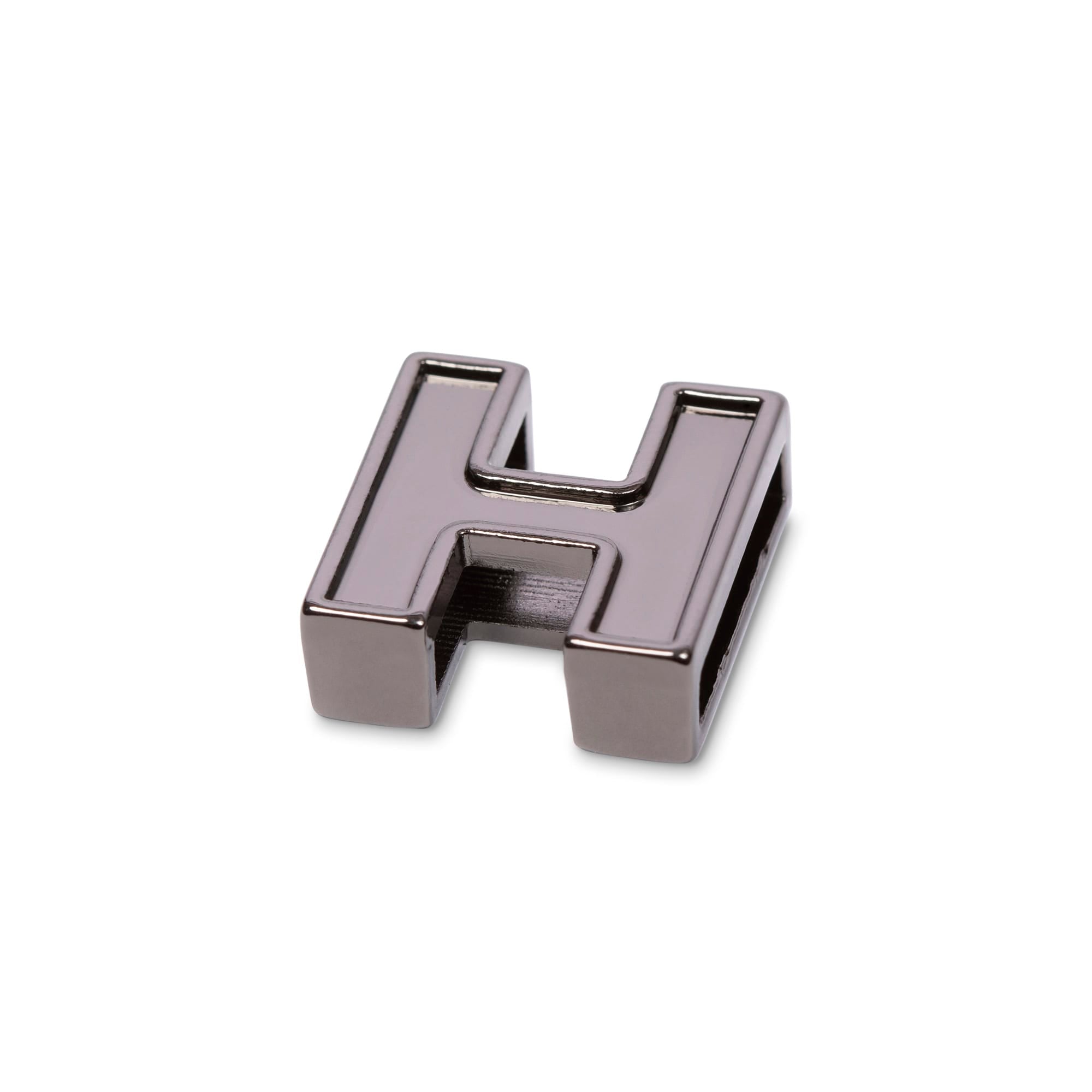 Lug Gunmetal Bag Charm - H - Lug_20Charms_H_02