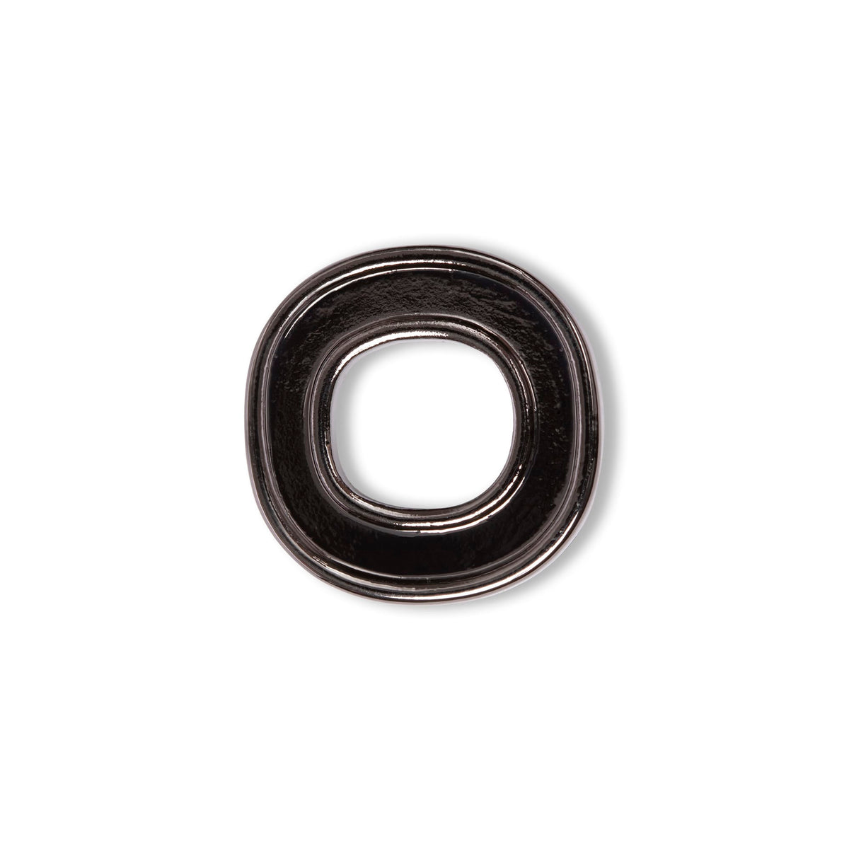 Lug Gunmetal Bag Charm - O - Lug_20Charms_O_01