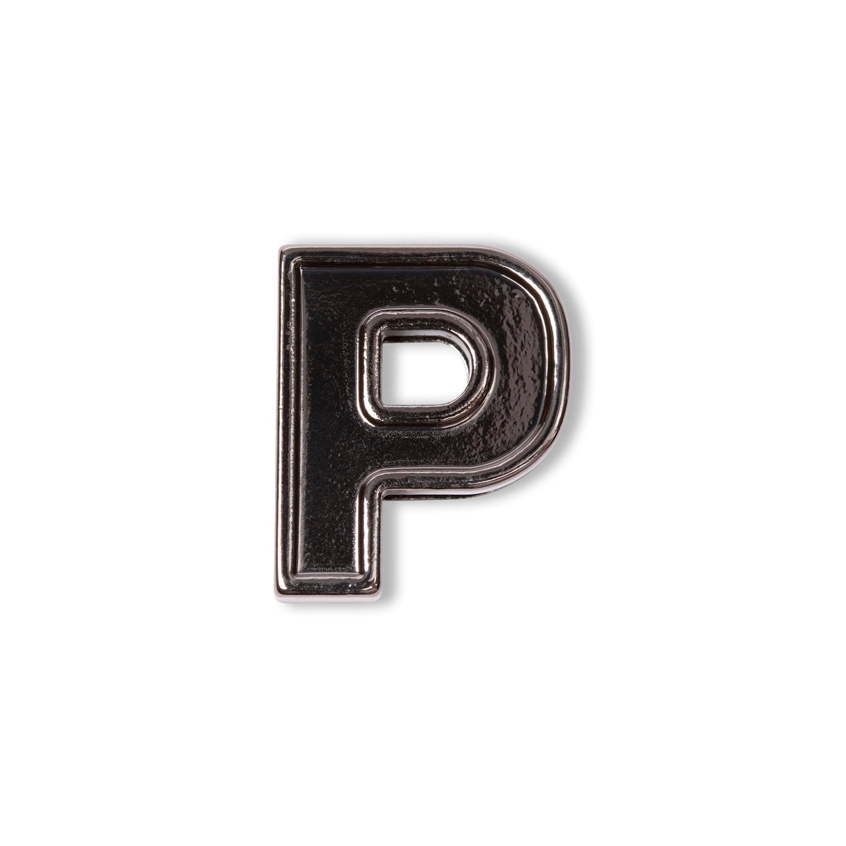 Lug Gunmetal Bag Charm - P - Lug_20Charms_P_01