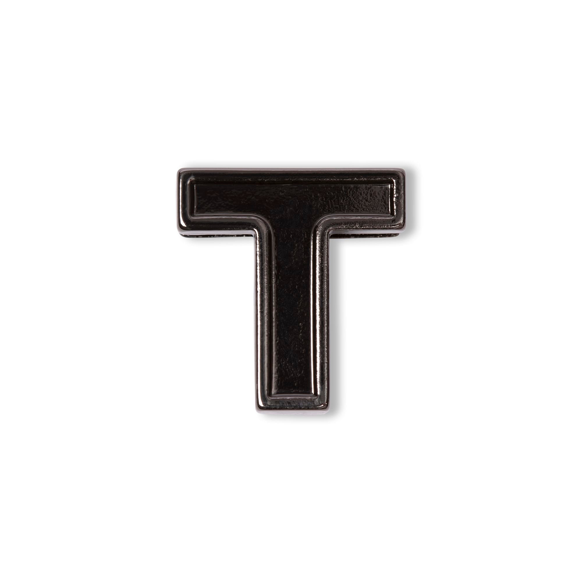 Lug Gunmetal Bag Charm - T - Lug_20Charms_T_01