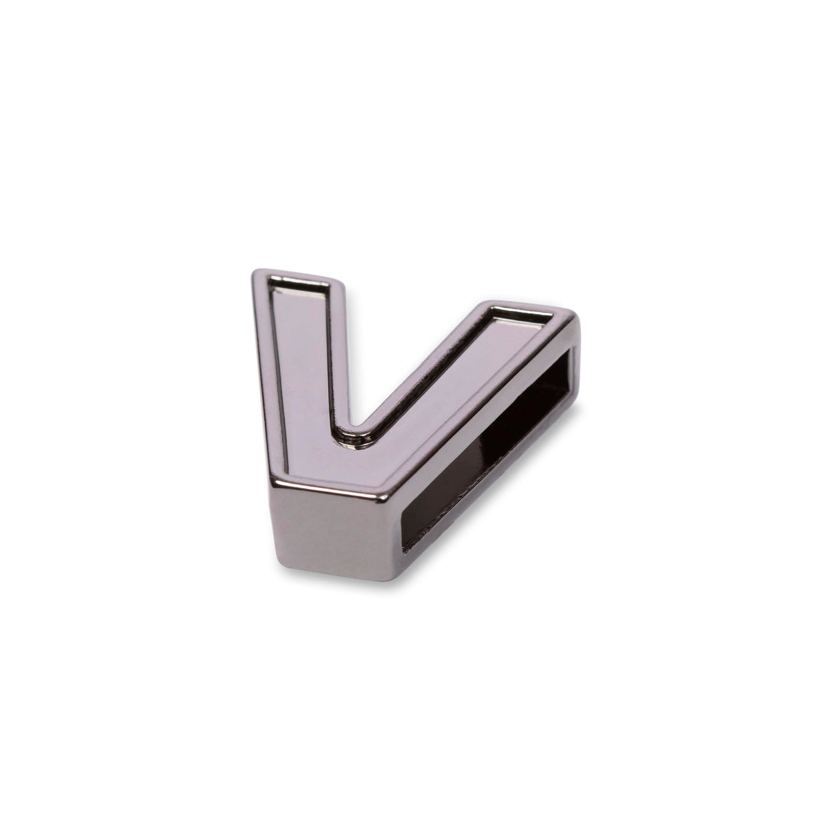 Lug Gunmetal Bag Charm - V - Lug_20Charms_V_02