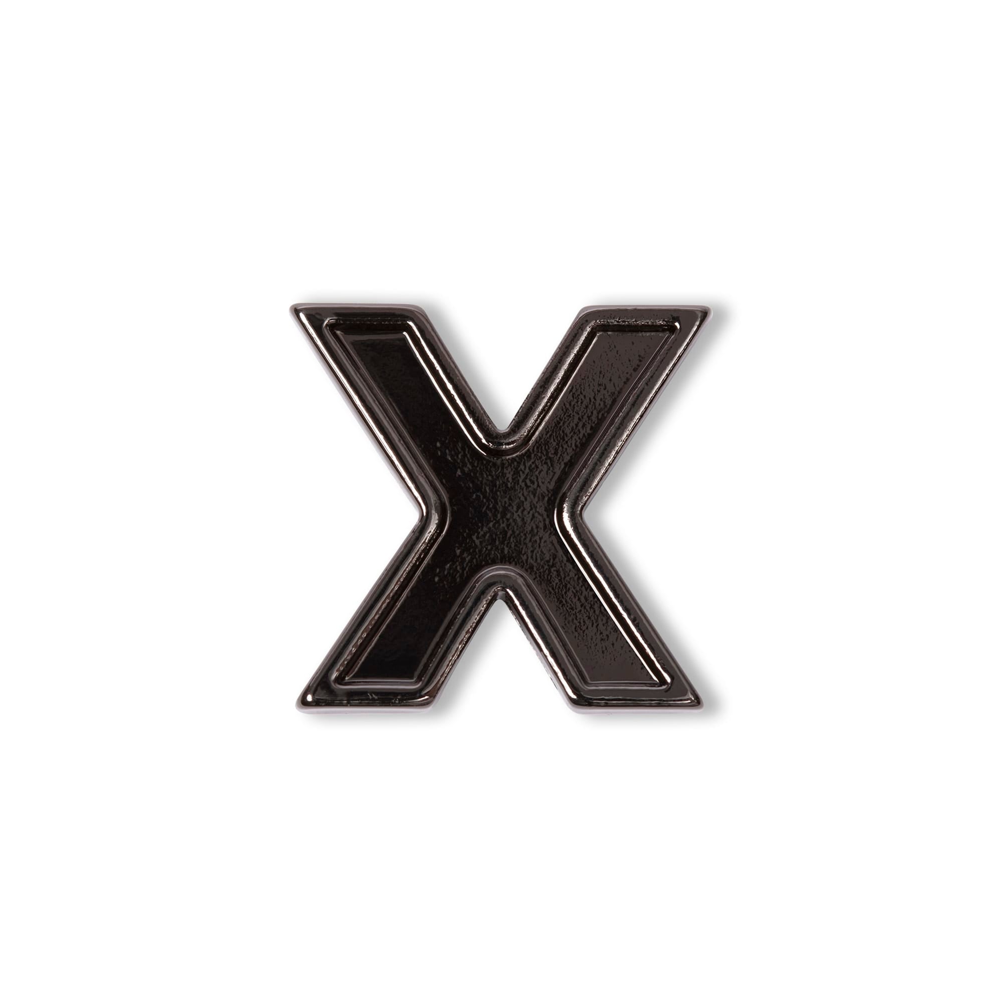 Lug Gunmetal Bag Charm - X - Lug_20Charms_X_01