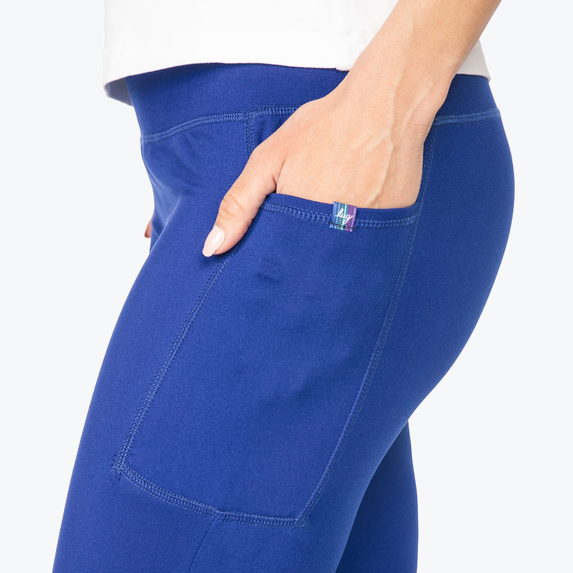 Lugging Cropped Leggings - COBALT - Lugging_Cobalt_S_04