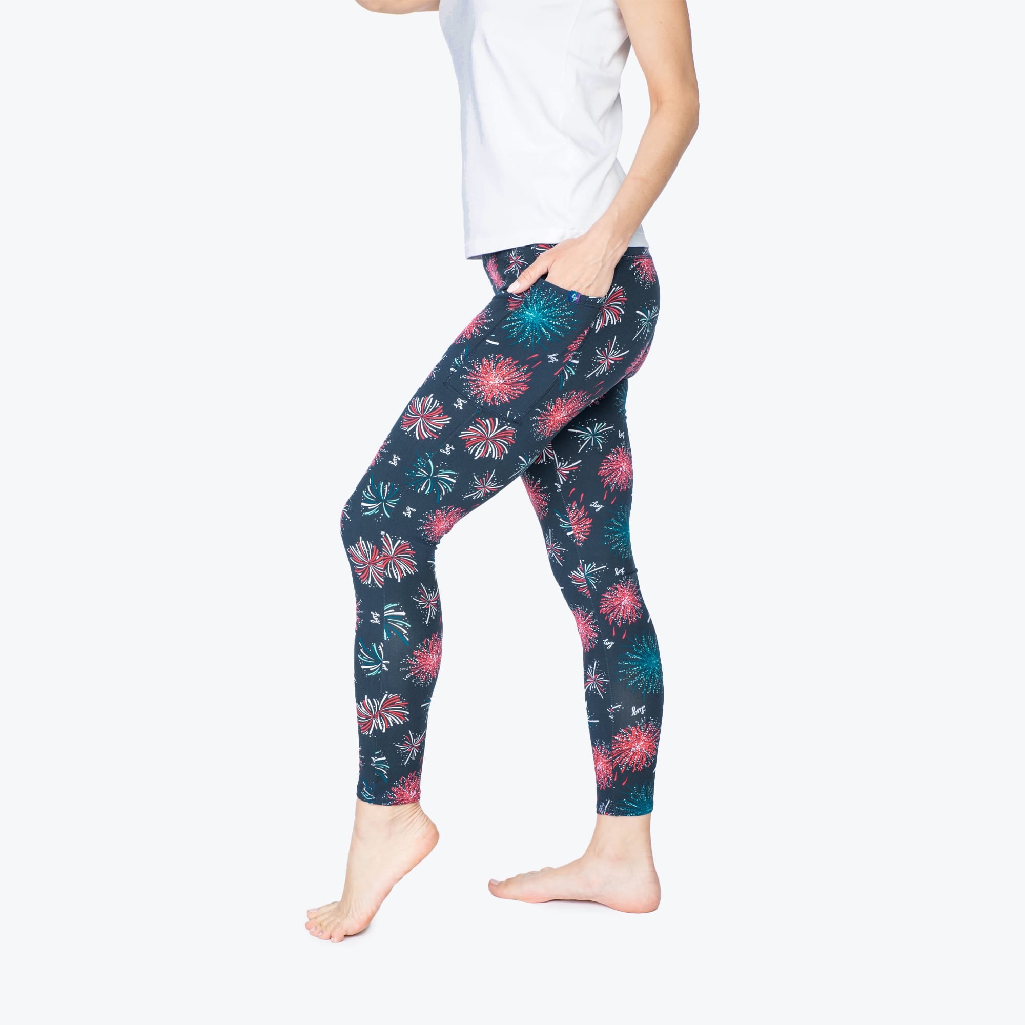Lugging Cropped Leggings - FIREWORK NAVY - Lugging_FireworksNavy_S_03