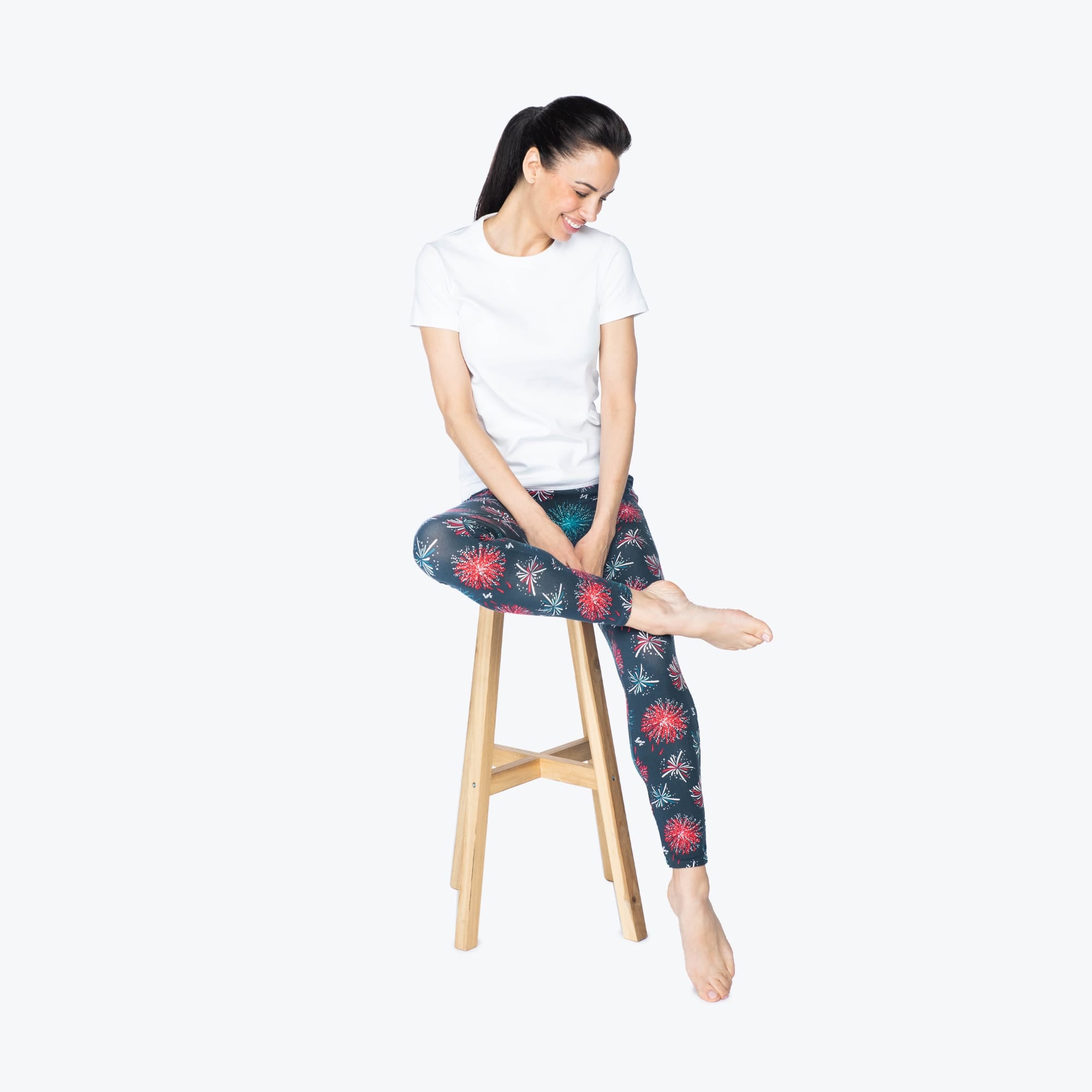 Lugging Cropped Leggings - FIREWORK NAVY - Lugging_FireworksNavy_S_05