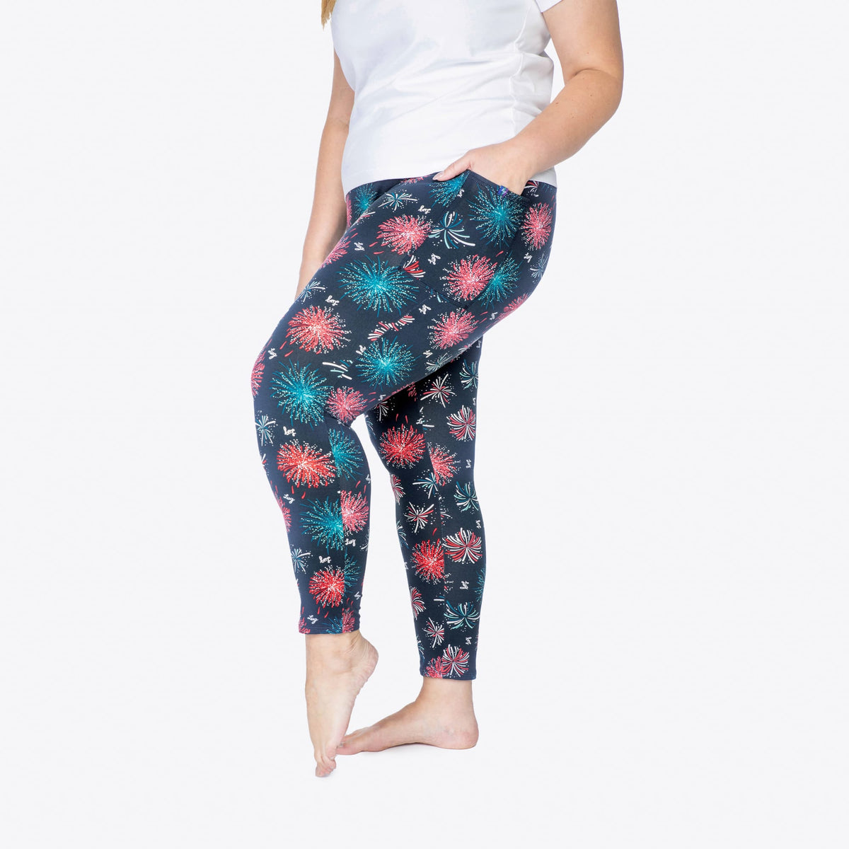 Lugging Cropped Leggings - FIREWORK NAVY - Lugging_FireworksNavy_XL_03