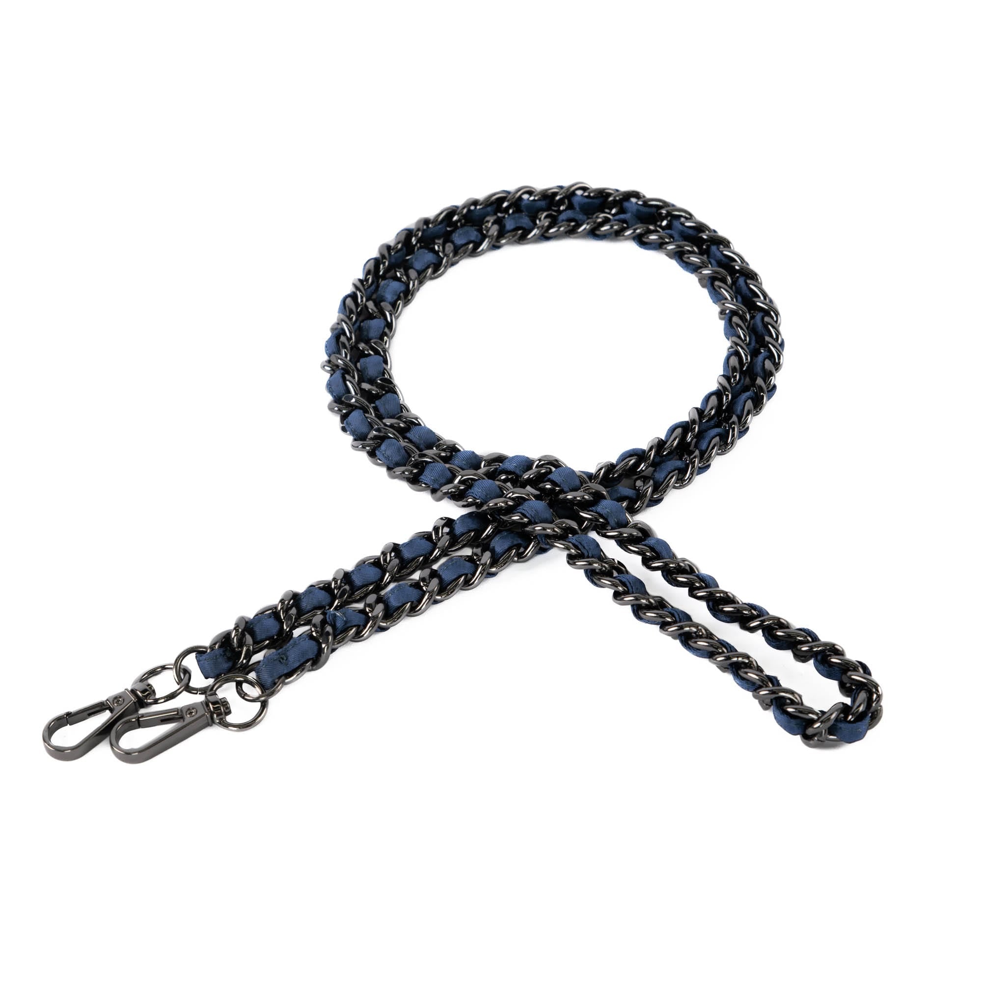 Metal Straps Classic - METALLIC GOLD 2 - MetalChainStrap_Navy_01