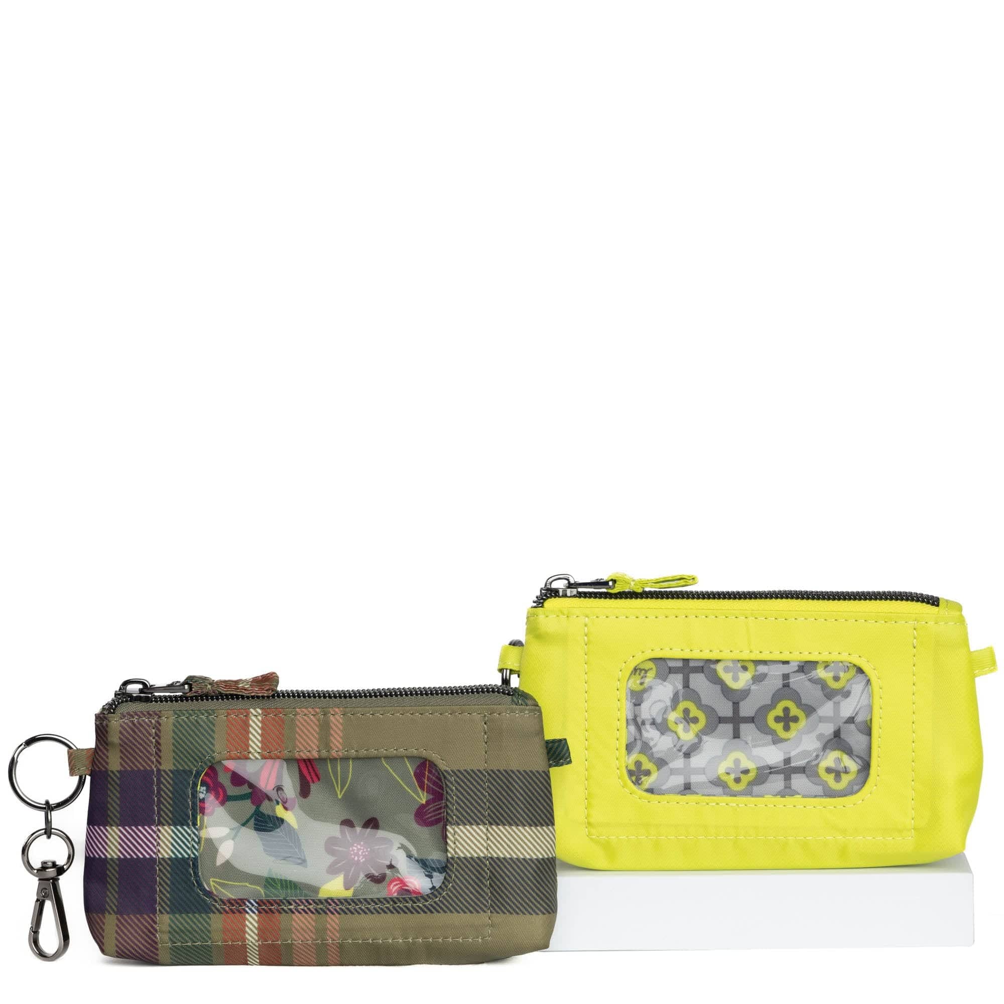 Metro XL Pouch - 2pc Set - AUTUMN PLAID LEMON LIME - MetroXL2pc_AutumnPlaid_LemonLime-2_cm6m14