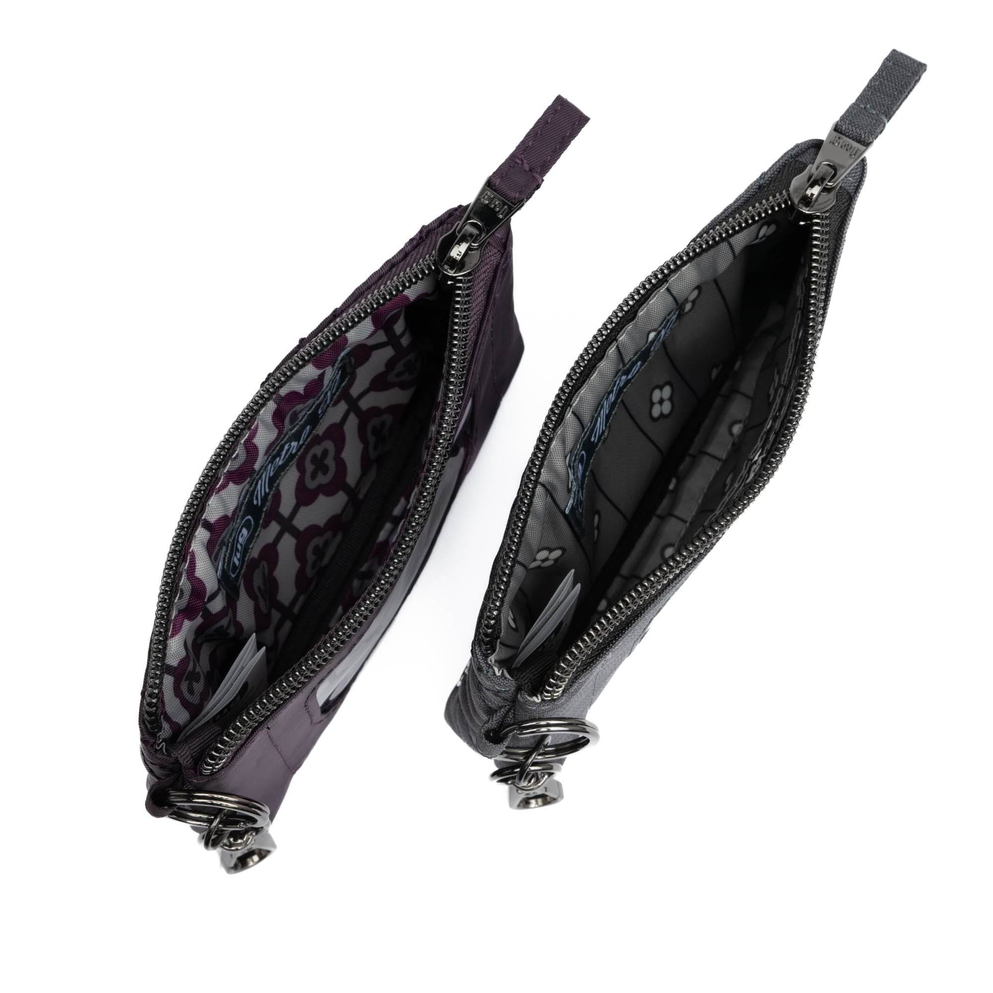 Metro XL Pouch - 2pc Set - BRUSHED GREY PLUM PURPLE - MetroXL2pc_BrushedGrey_PlumPurple-3_e8f9r8
