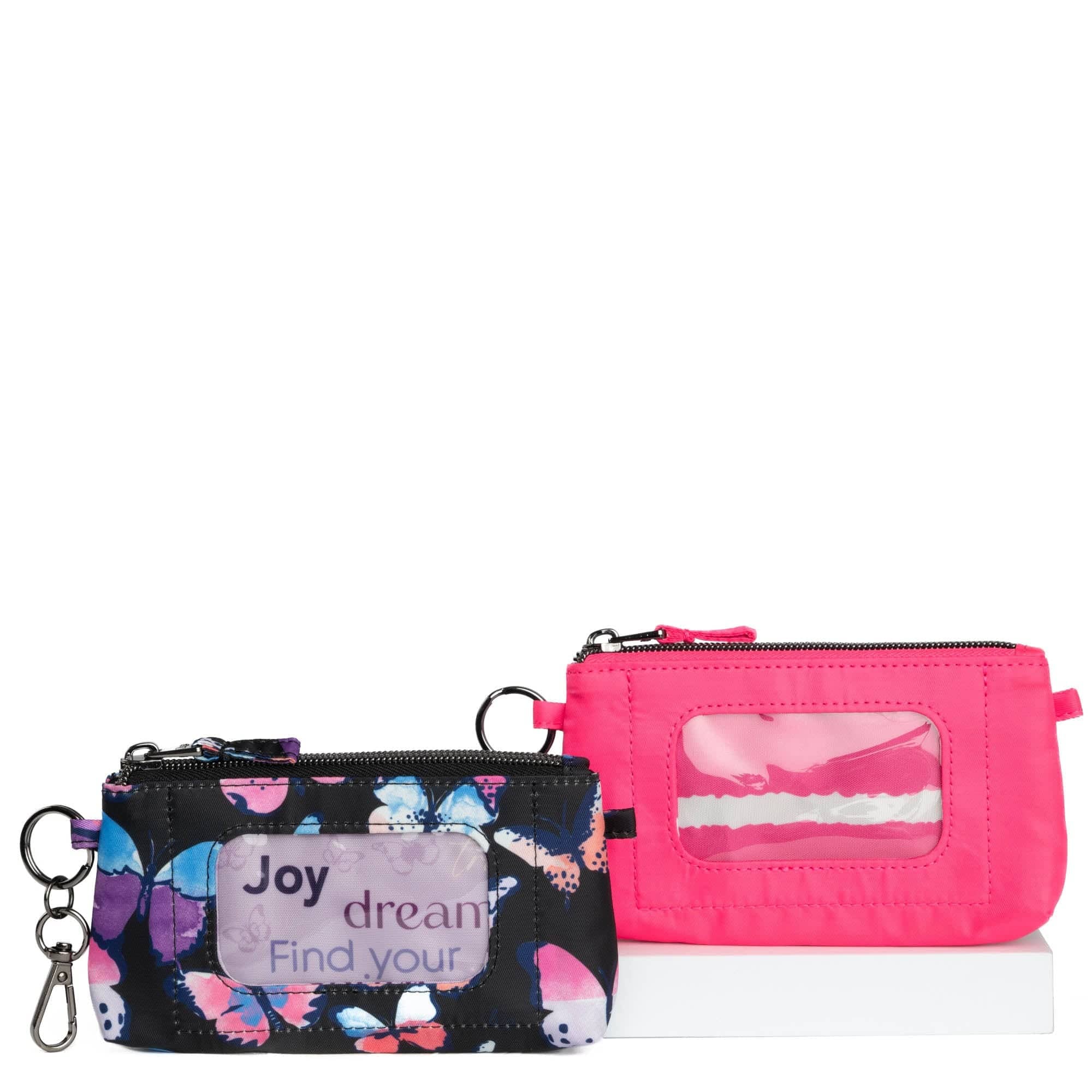 Metro XL Pouch - 2pc Set - WATERCOLOR BUTTERFLIES MAGENTA - MetroXL2pc_WatercolourButterflies_Magenta-2_q5m16k