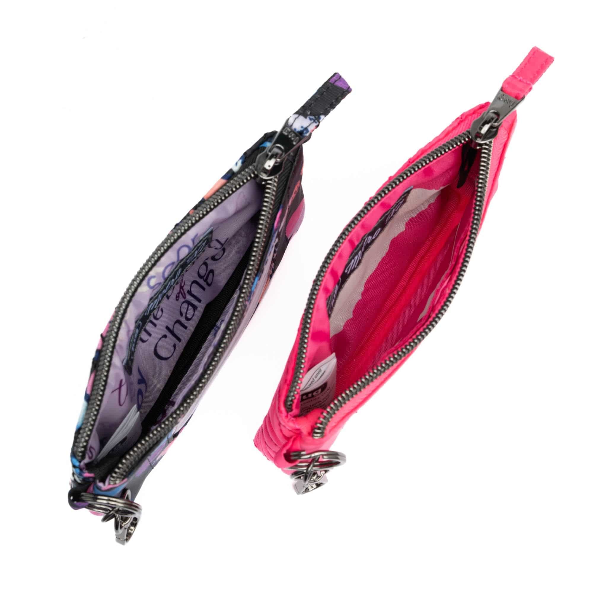 Metro XL Pouch - 2pc Set - WATERCOLOR BUTTERFLIES MAGENTA - MetroXL2pc_WatercolourButterflies_Magenta-3_xv6e2d