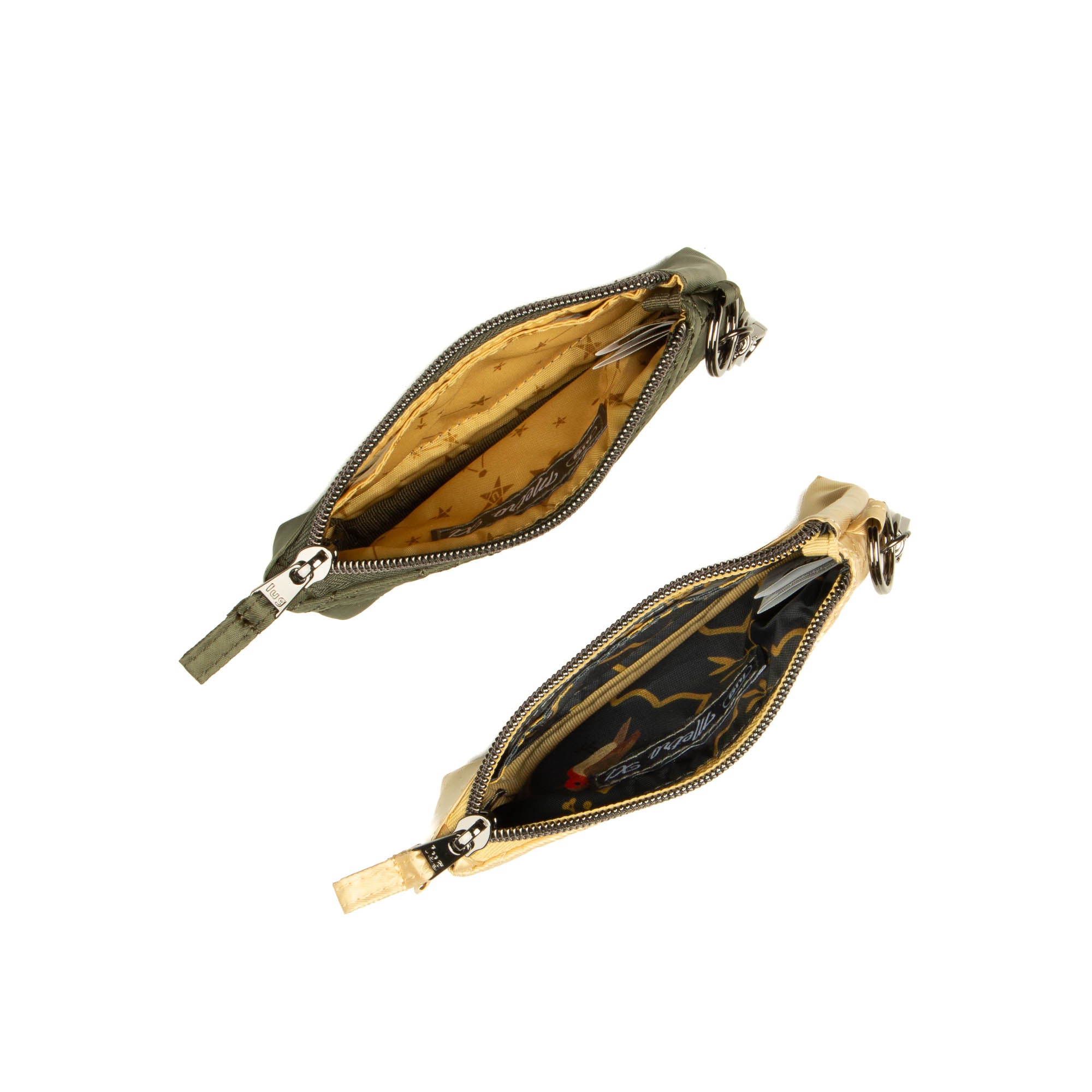 Metro XL Pouch - 2pc Set - METALLIC GOLD OLIVE GREEN - MetroXLSetof2_MetallicGold_Olive_02