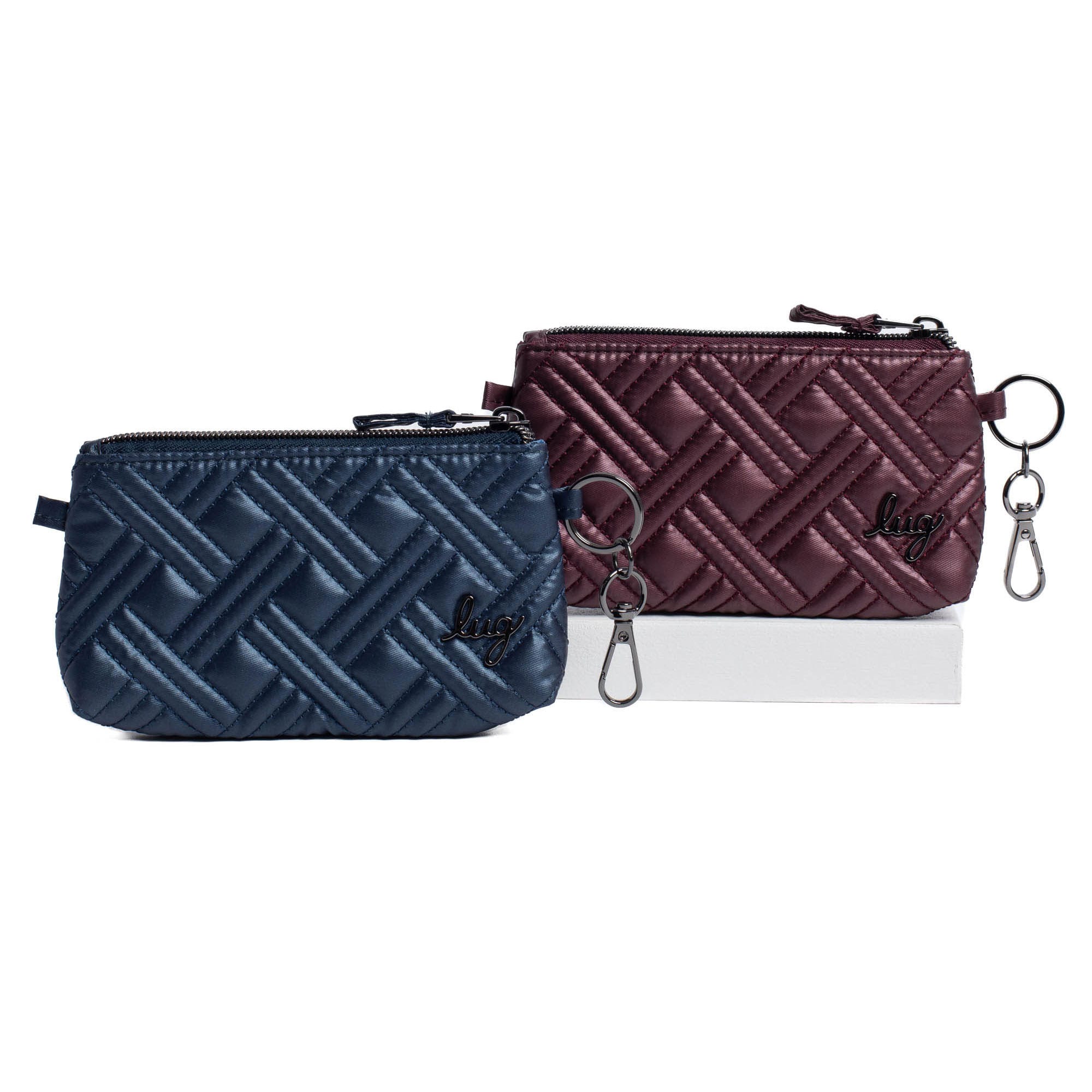 Metro XL Pouch - 2pc Set - METALLIC INDIGO METALLIC WINE - MetroXLSetof2_MetallicIndigo_MetallicWine