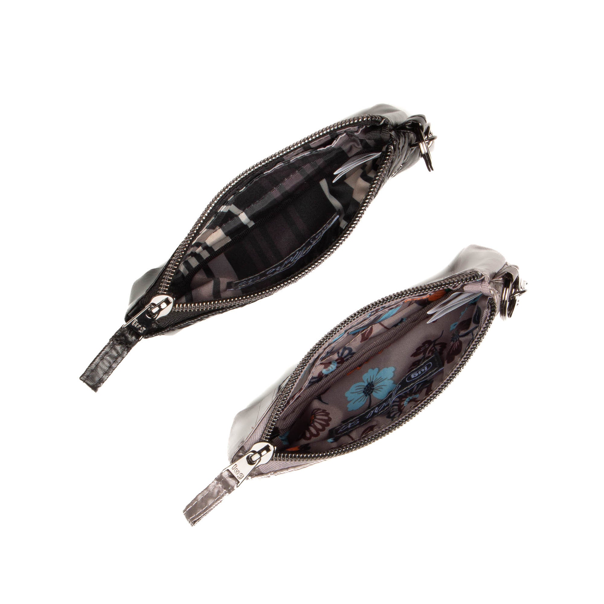 Metro XL Pouch - 2pc Set - METALLIC PEARL METALLIC BLACK - MetroXLSetof2_MetallicPearl_MetallicBlack_02