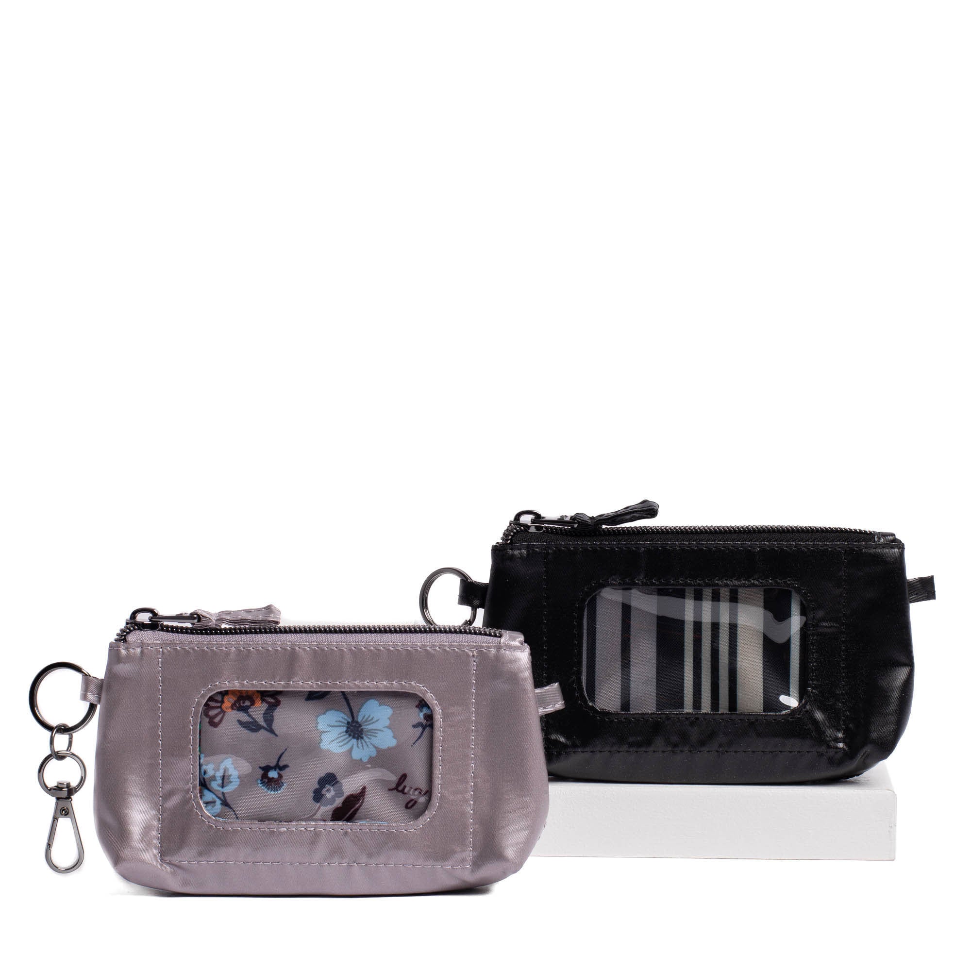 Metro XL Pouch - 2pc Set - METALLIC PEARL METALLIC BLACK - MetroXLSetof2_MetallicPearl_MetallicBlack_03