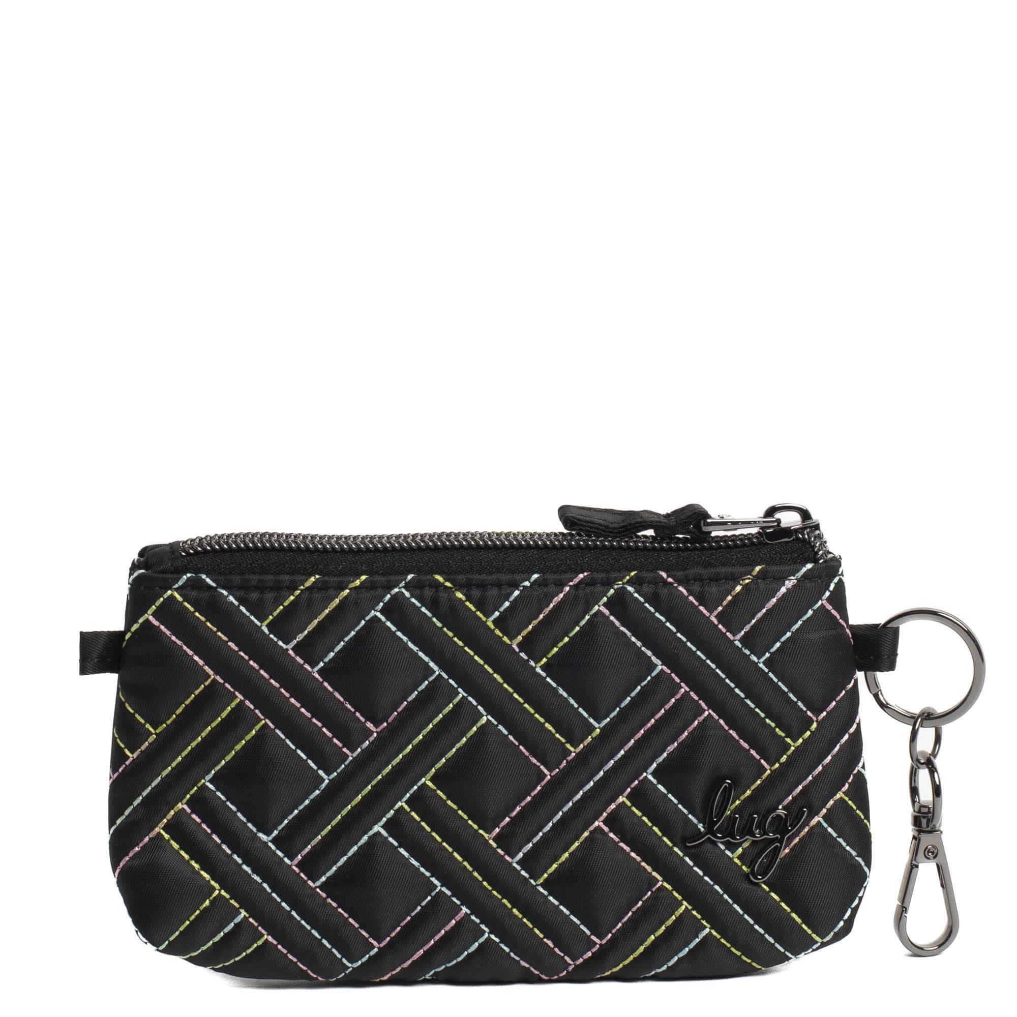 Metro XL ID Pouch - BLACK ICEPOP STITCH - MetroXL_BlackwithIcepop_01