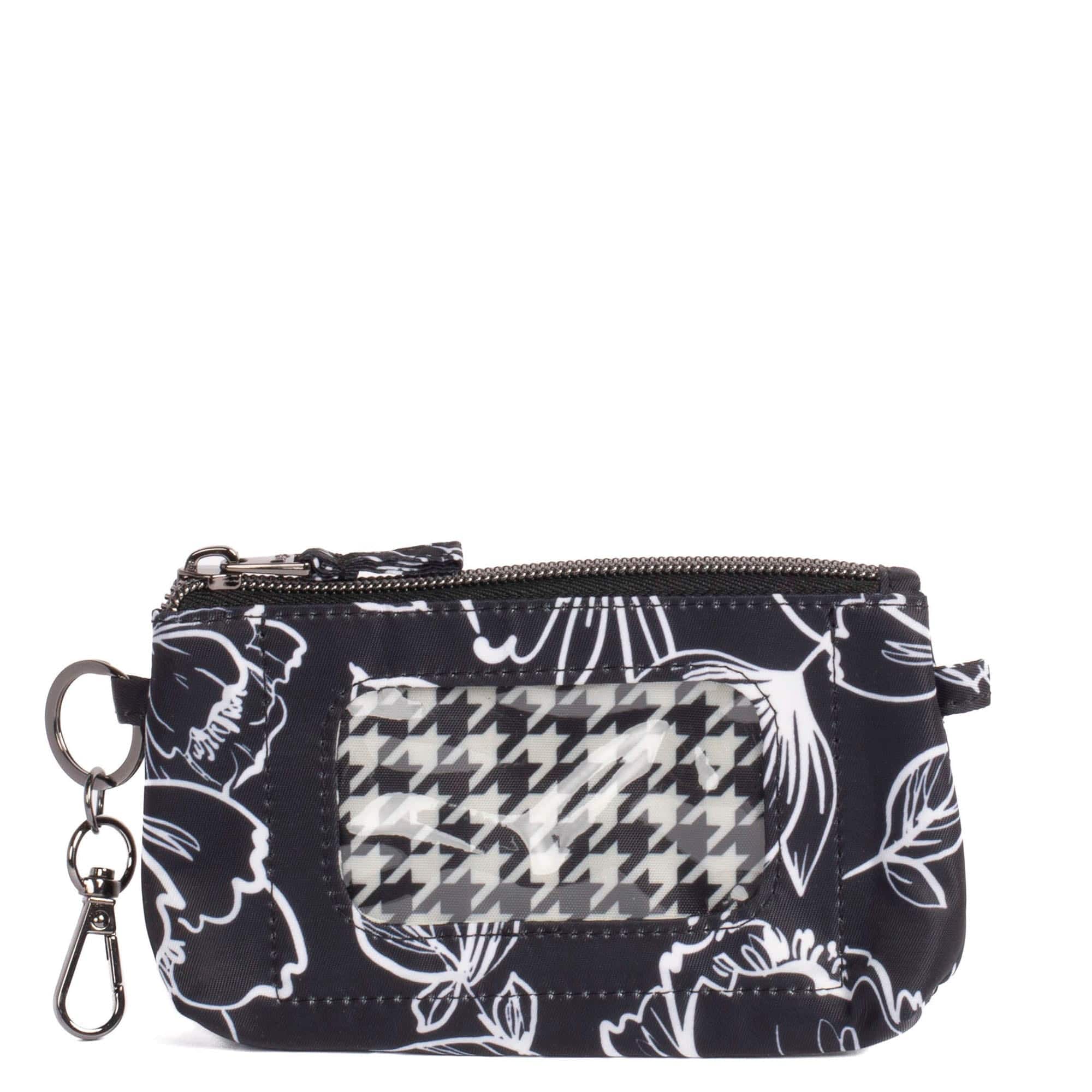 Metro XL ID Pouch - OUTLINE FLORAL BLACK - MetroXL_OutlineFloralBlack_02