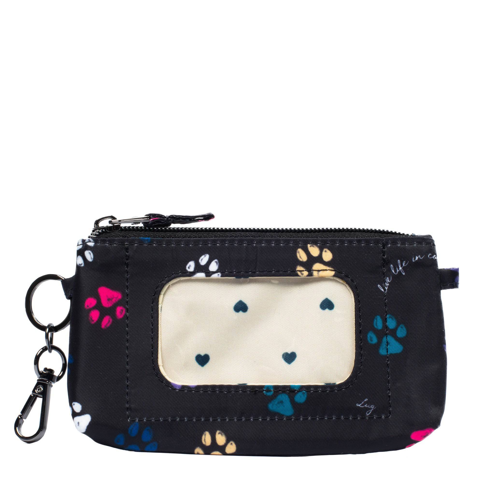Metro XL ID Pouch - PAWS BLACK - MetroXL_PawsBlack_032