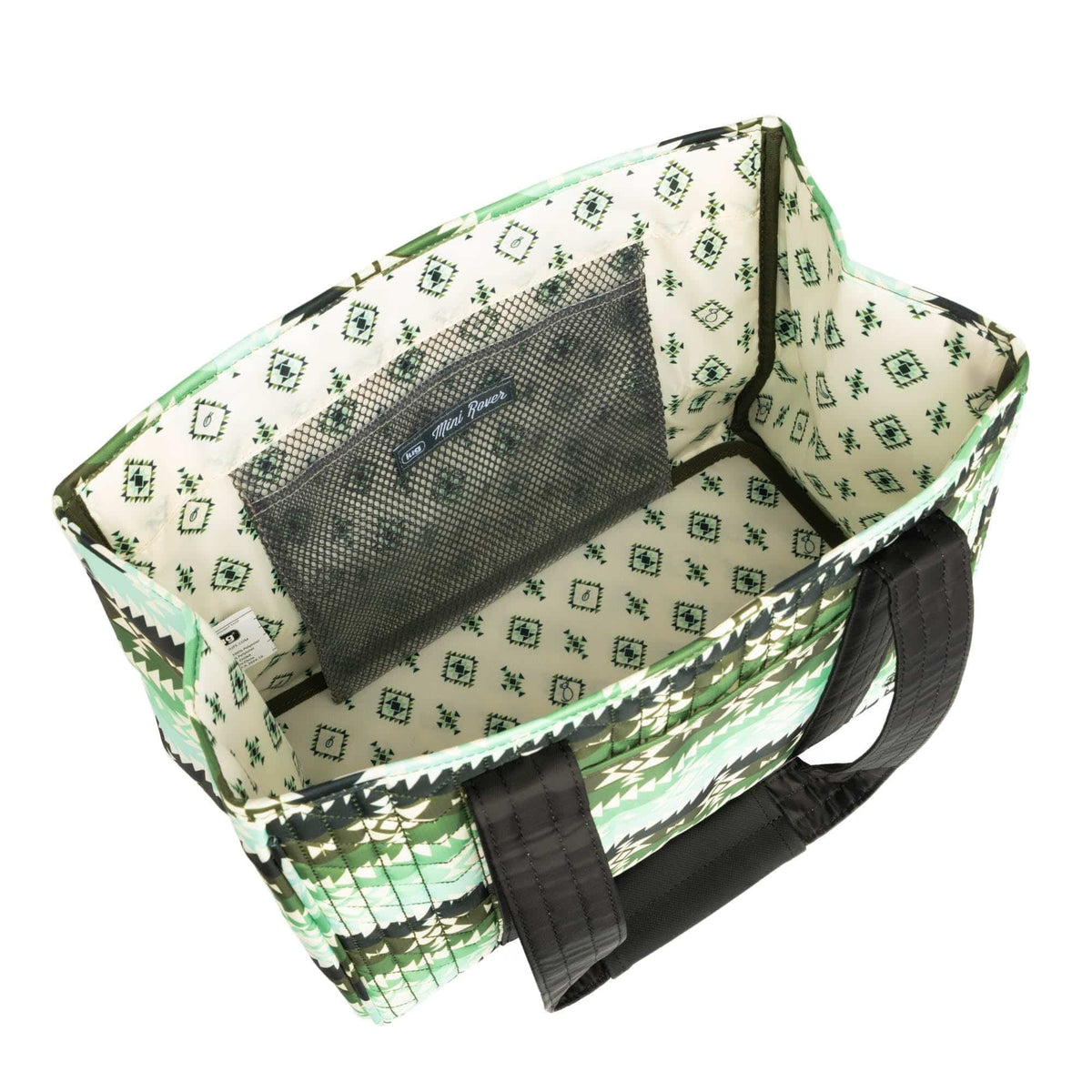 Guild Collection Classic Rover Mini Tote Bag - SOUTHWEST GEESE GREEN - MiniRoverMD_SouthwestGeeseGreen_06