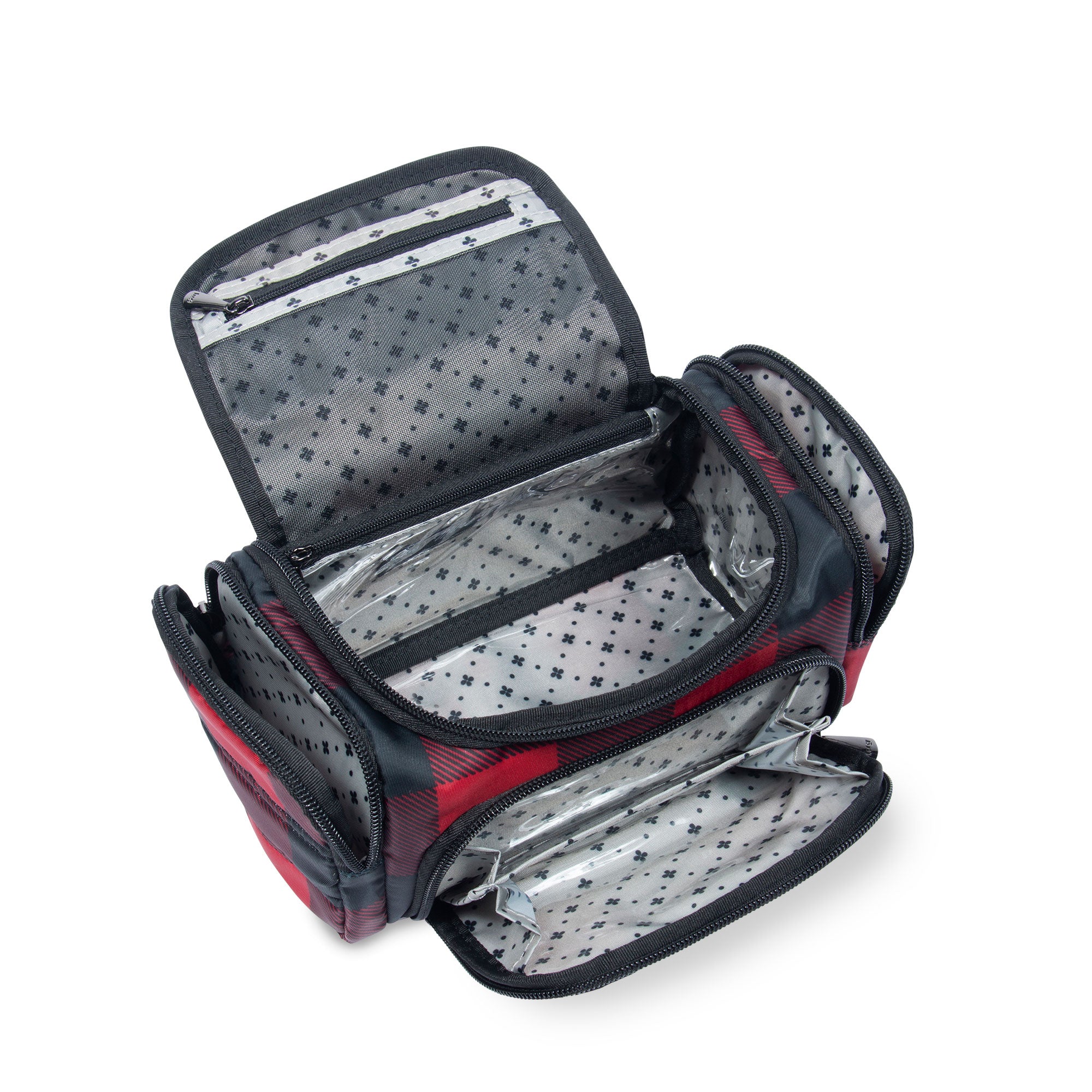 Trolley Mini Cosmetic Case - BUFFALO CHECK RED - MiniTrolley_BuffaloCheckRed_05_1