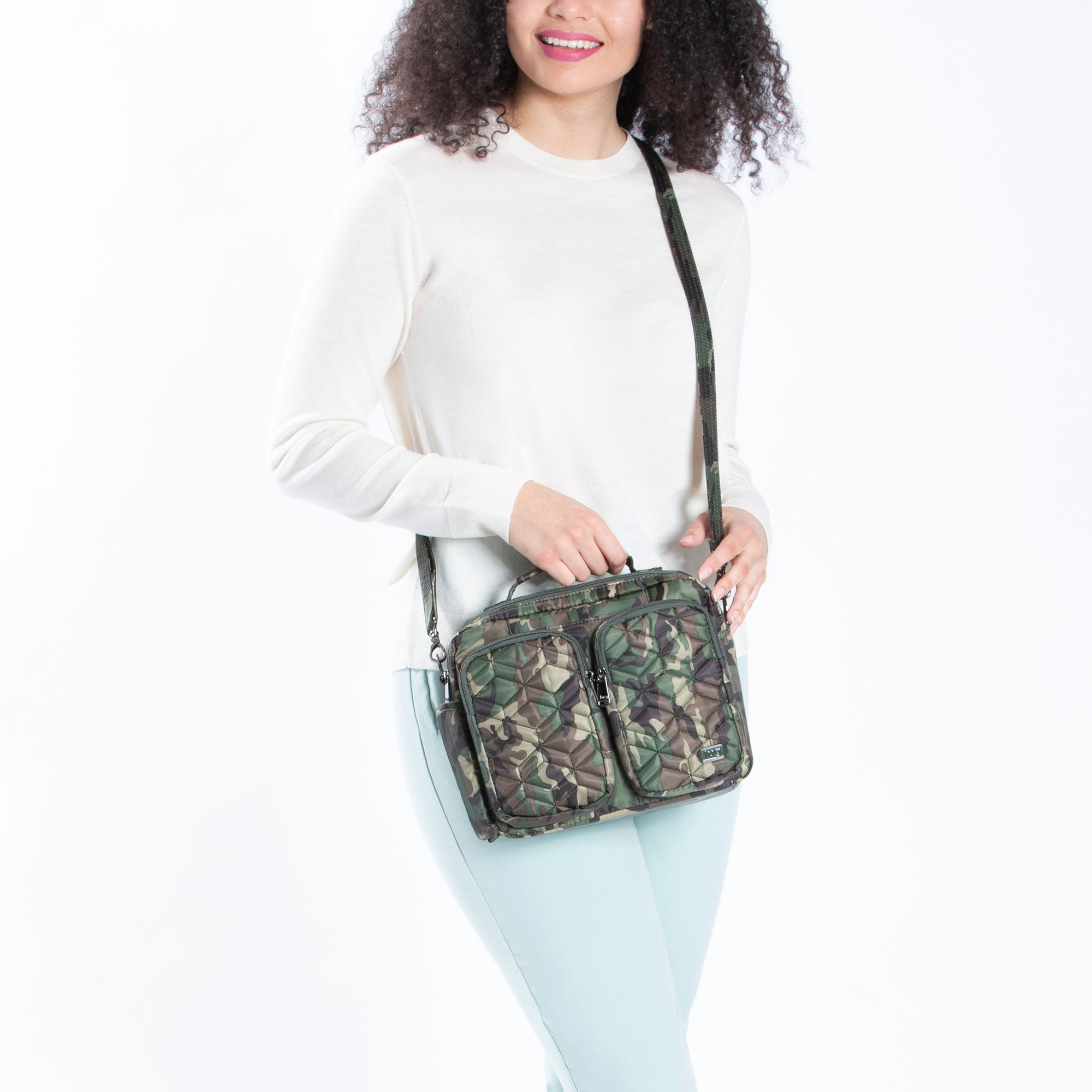 Navigator Crossbody Bag - - Navigator_CamoGreen_Model_4ce6765c-cd66-476d-84a7-7cdcd8088414