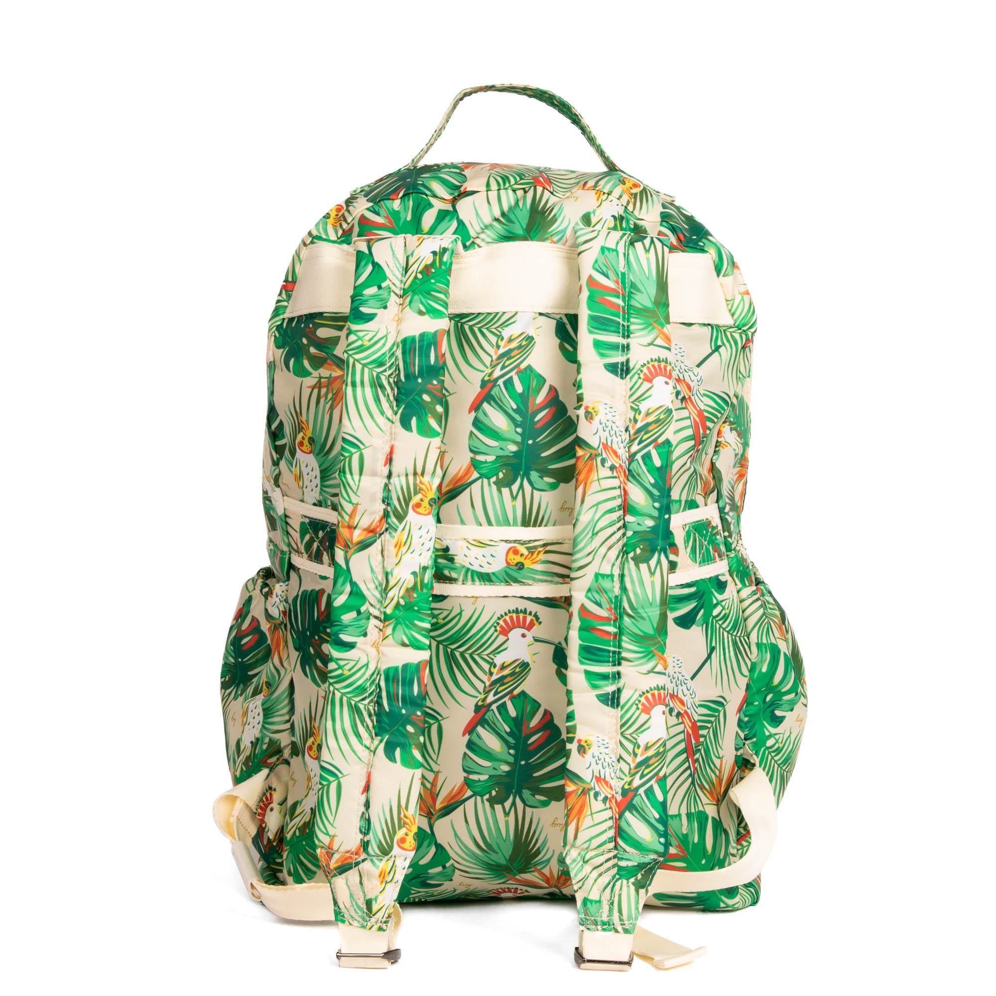 Puddle Jumper SE Packable Backpack - TROPICAL BIRDS CREAM - PJBackpackPackableSE_TropicalBirdsCream_04