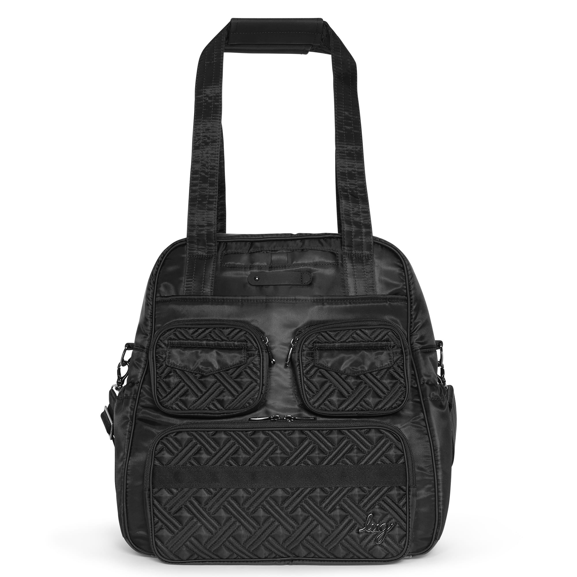 Puddle Jumper LE Convertible Tote Bag - MIDNIGHT BLACK - PUDDLEJUMPERLE-CHARMBAR_Black_01