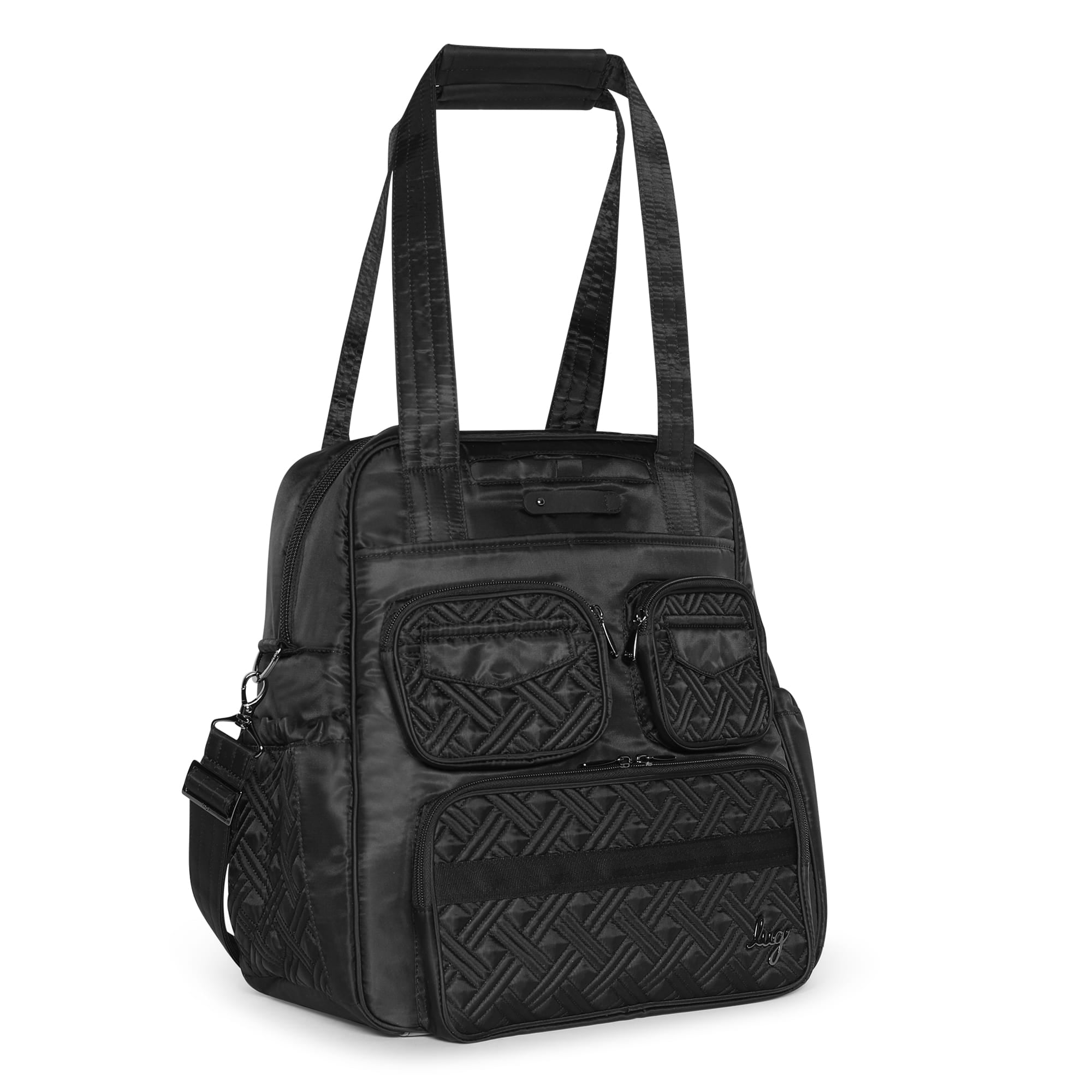 Puddle Jumper LE Convertible Tote Bag - MIDNIGHT BLACK - PUDDLEJUMPERLE-CHARMBAR_Black_02_9wsy8w