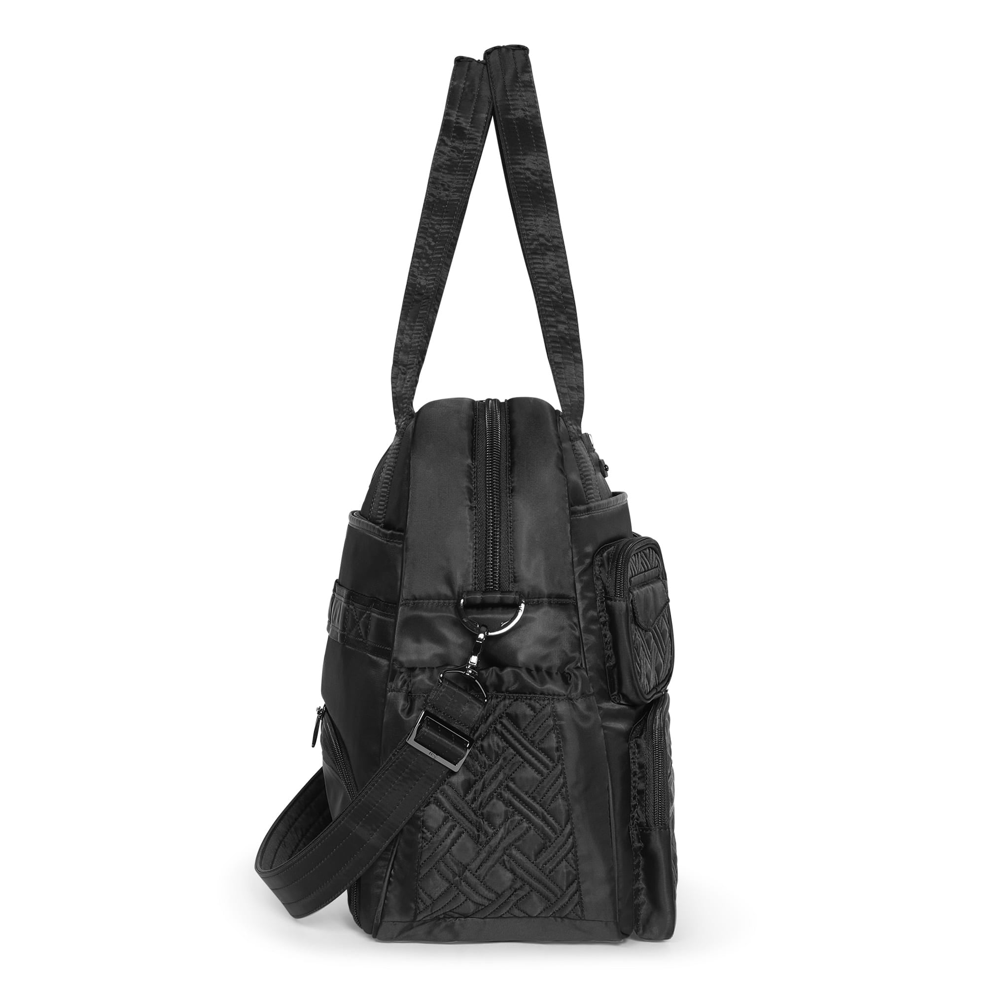 Puddle Jumper LE Convertible Tote Bag - MIDNIGHT BLACK - PUDDLEJUMPERLE-CHARMBAR_Black_03_0ghb9a