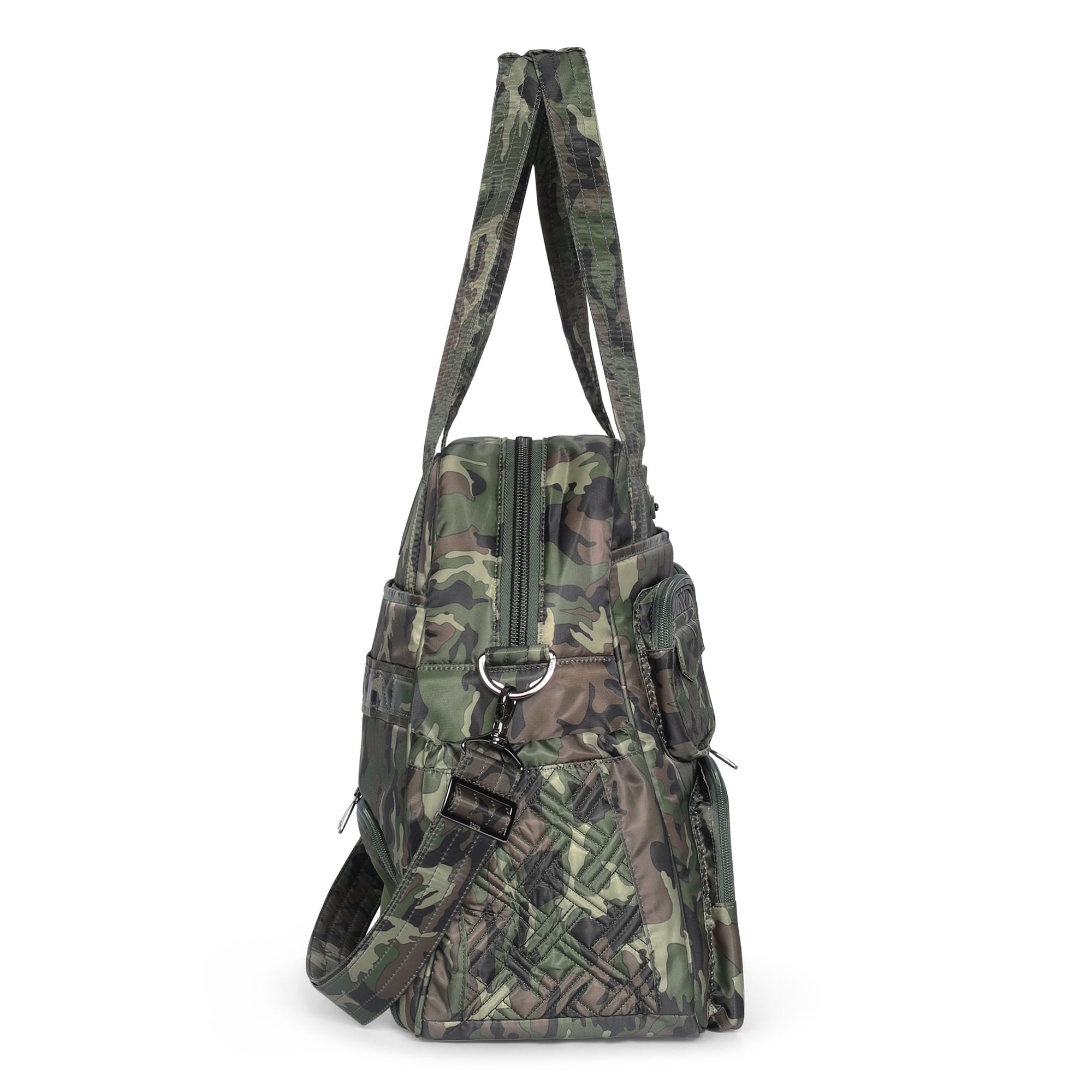 Puddle Jumper LE Convertible Tote Bag - CAMO GREEN - PUDDLEJUMPERLE-CHARMBAR_CamoGreen_03_nd8syh